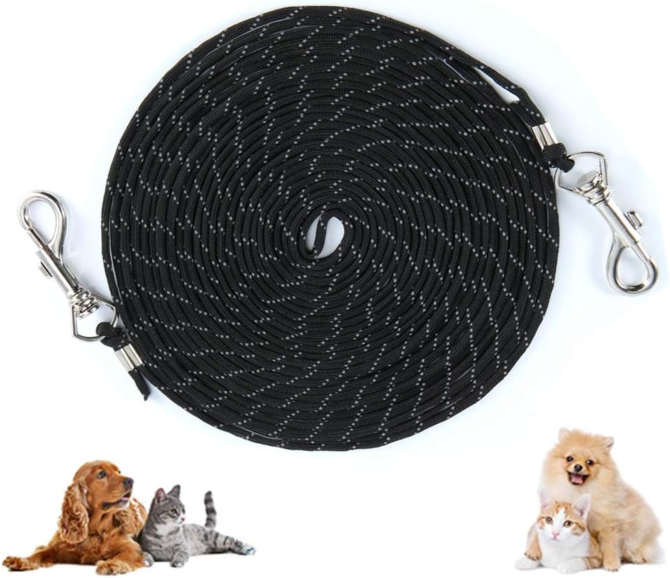 Zedco Reflective cat Leash Long Dog Leash for Small pet (26 feet) Anti-Escape Dog Leads for Yard Long Leash Durable Personalized…