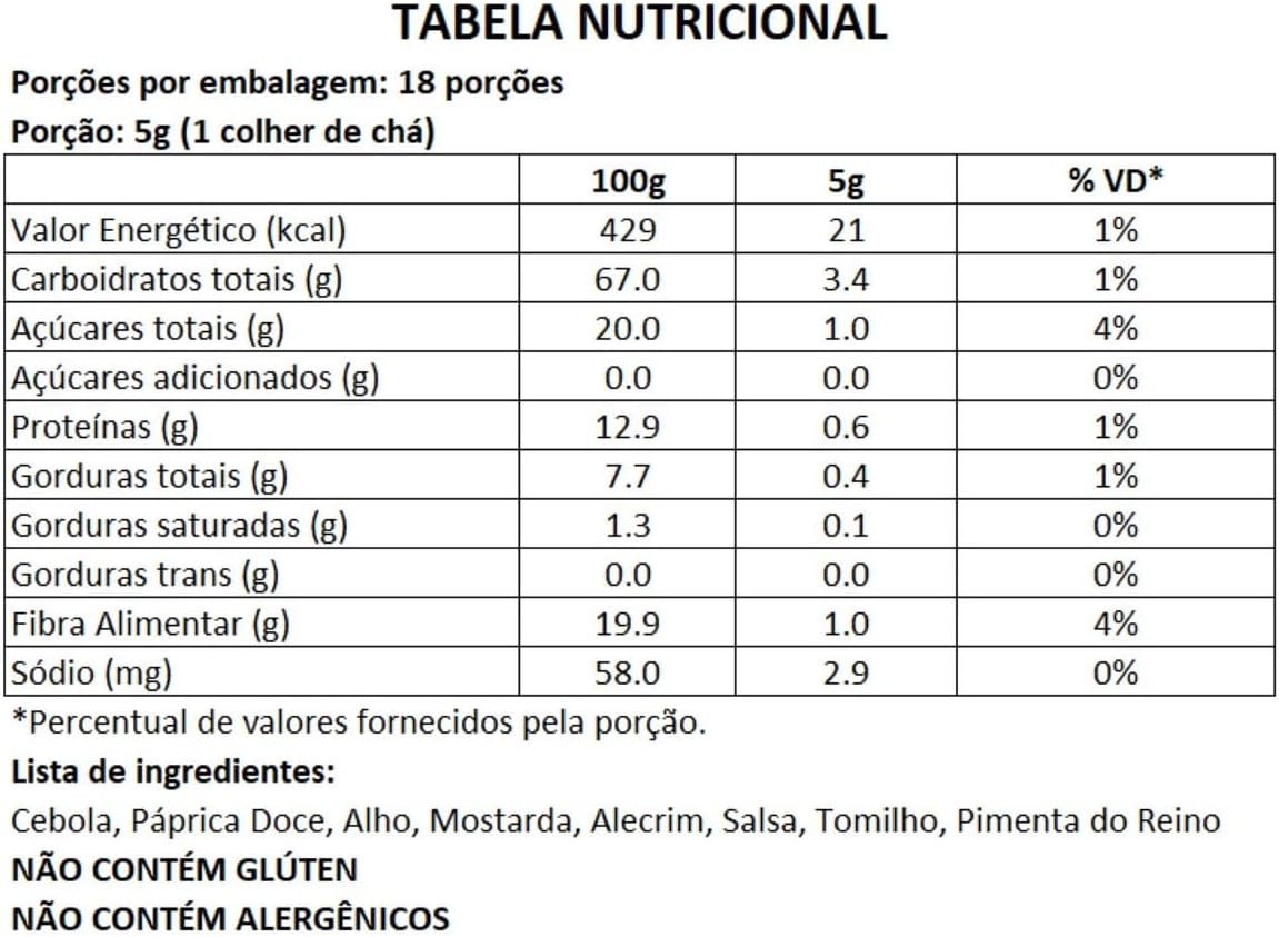 Tempero para Carne Zero Sódio BR Spices Fit Pote 90g