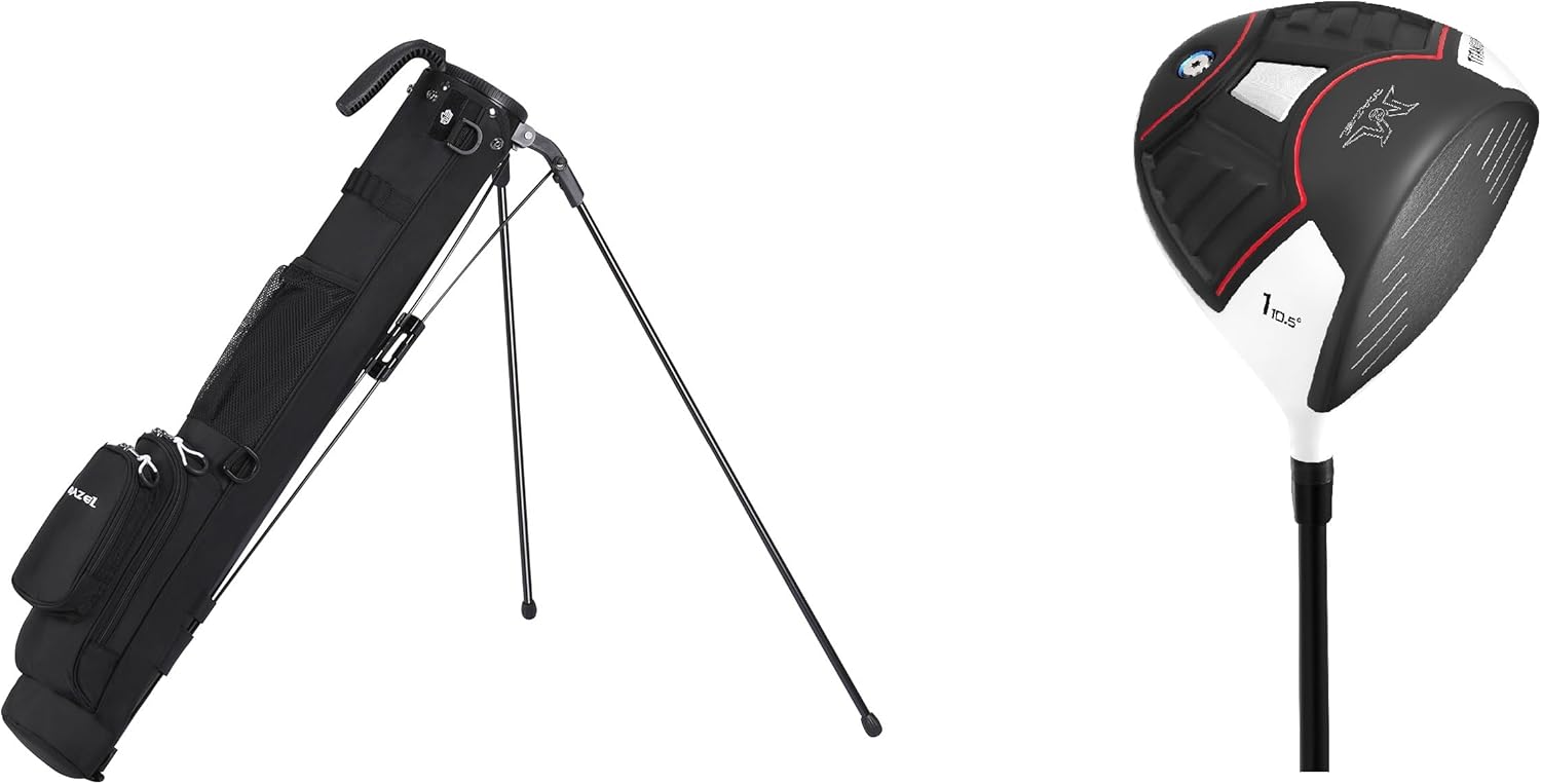 MAZEL Golf Bag & Golf Club,Bundle of 2