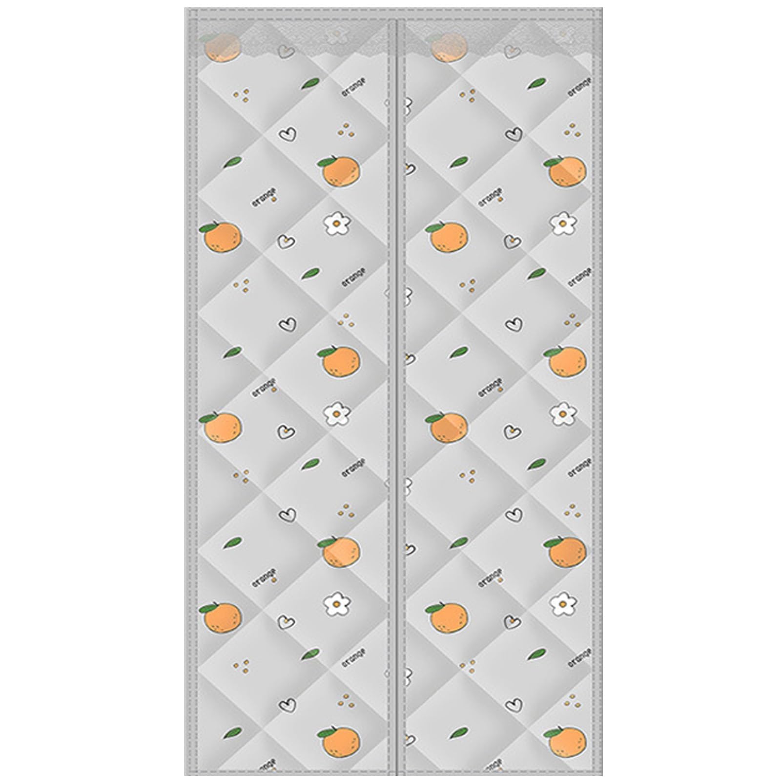 Rideau thermique de porte sans perçage pour stopper le froid du sous-sol