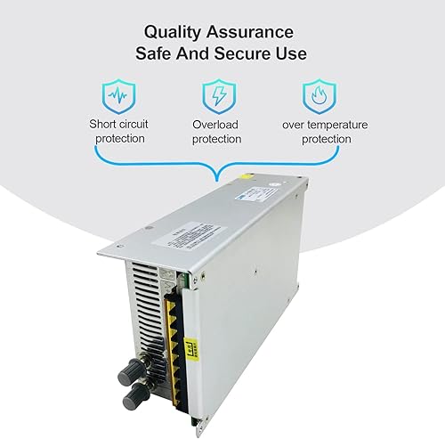 Miniatura 5 de Voltaje de salida ajustable de 1000 W y fuente de alimentación de conmutación de corriente CC Convertidor CV AC 110V-220V a DC 0-24V 40A con