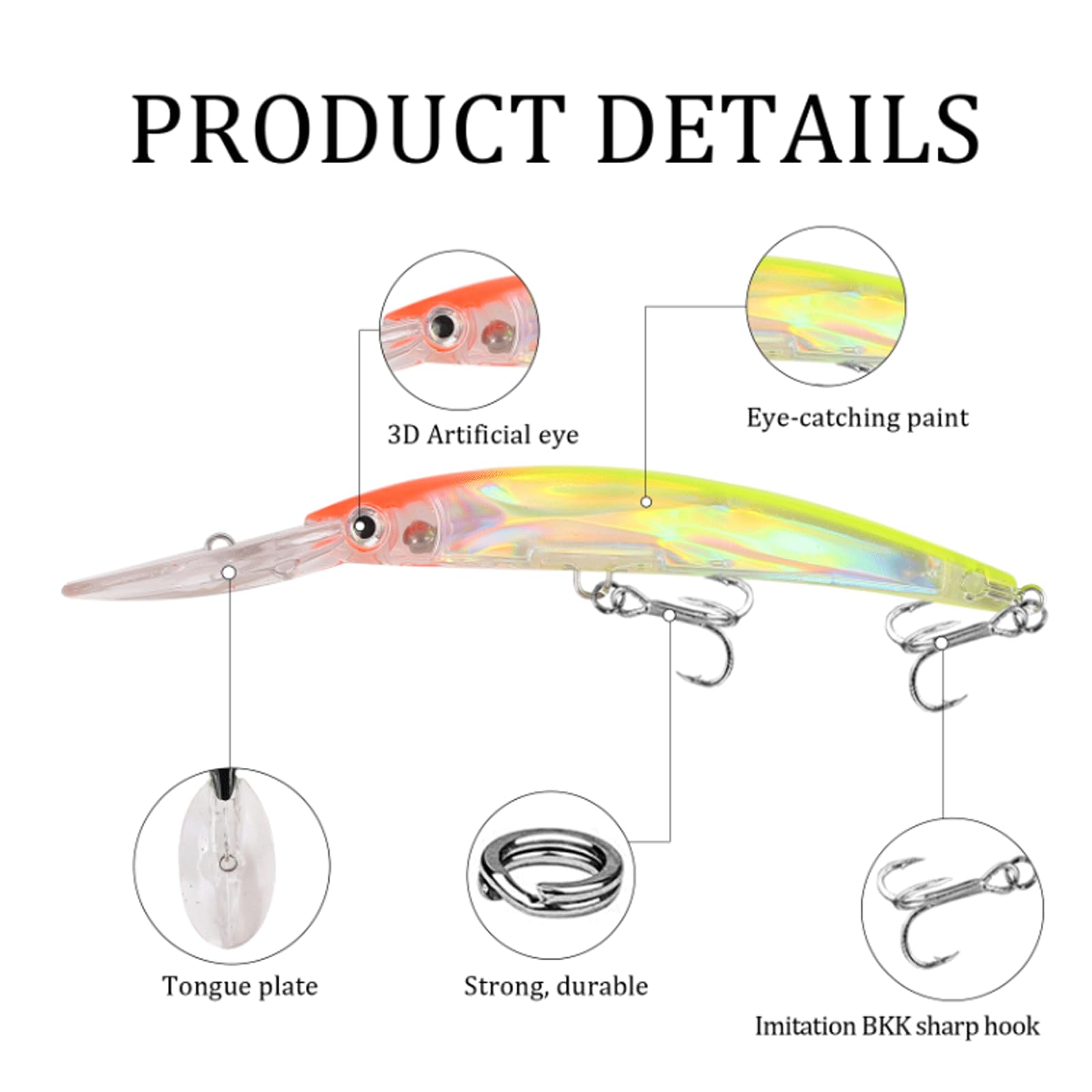 Leurre de pêche, 2 appâts de Type wobbler pour la pêche à la traîne, 17 cm, 24 g, Gros crankbait, appât Artificiel, matériel de pêche
