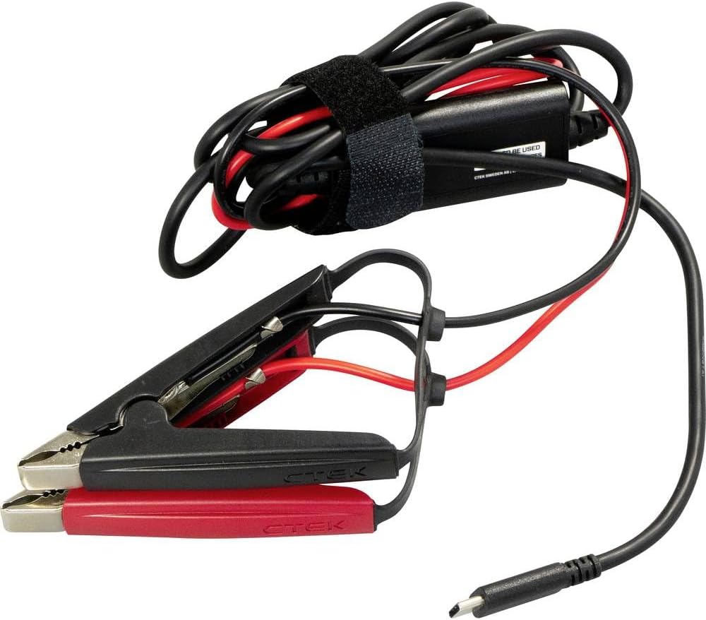 CS FREE USB-C Charge Cable Clamps 40-465 - for use with the CS FREE Portable Battery Charger Maintainer