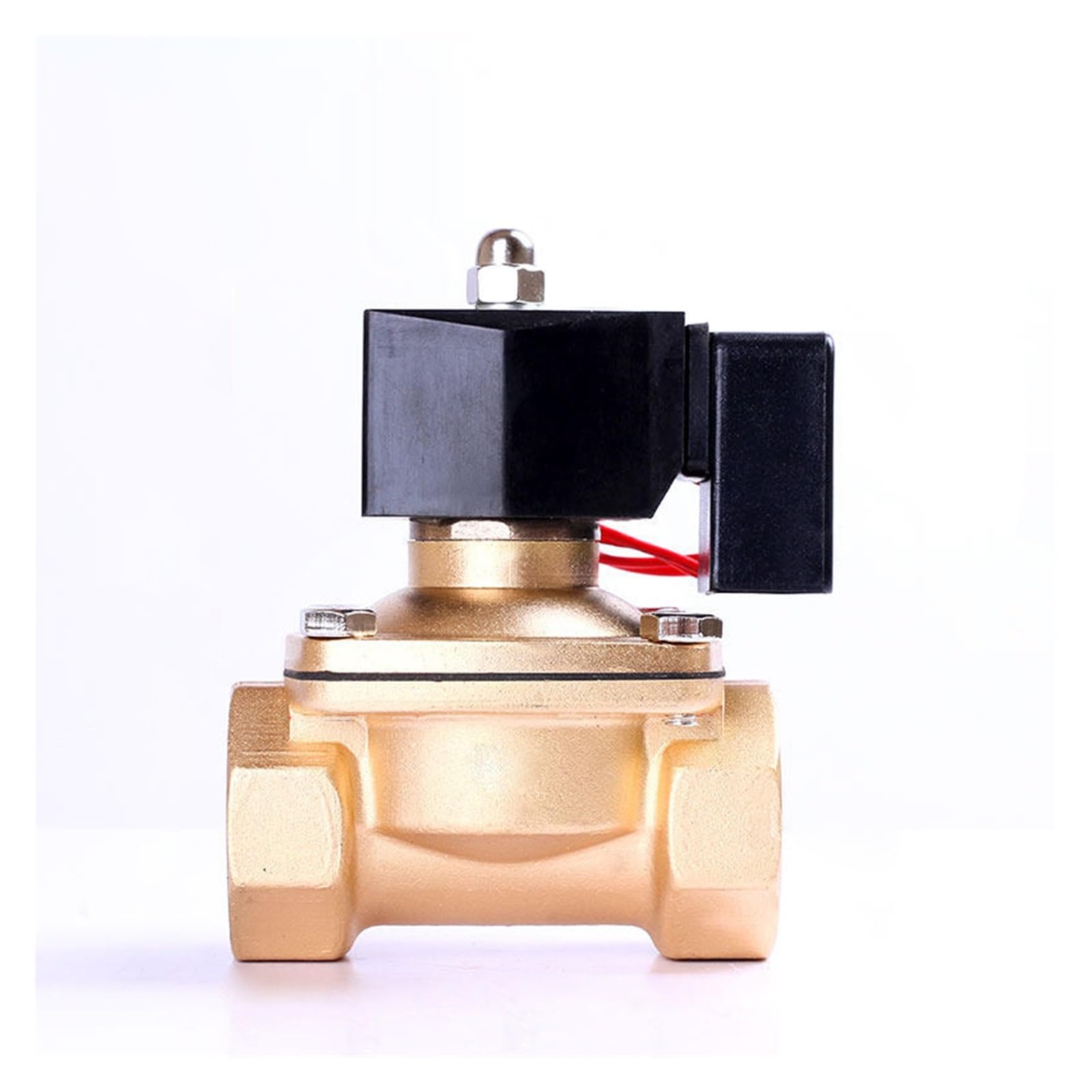 RCGKNNMUZ 1PCS 1-1/2" energy-saving normally closed solenoid valve brass D on-off valve water valve 12-380v hour power on without generating heat Size:1-1/2(Bsp-240vac)