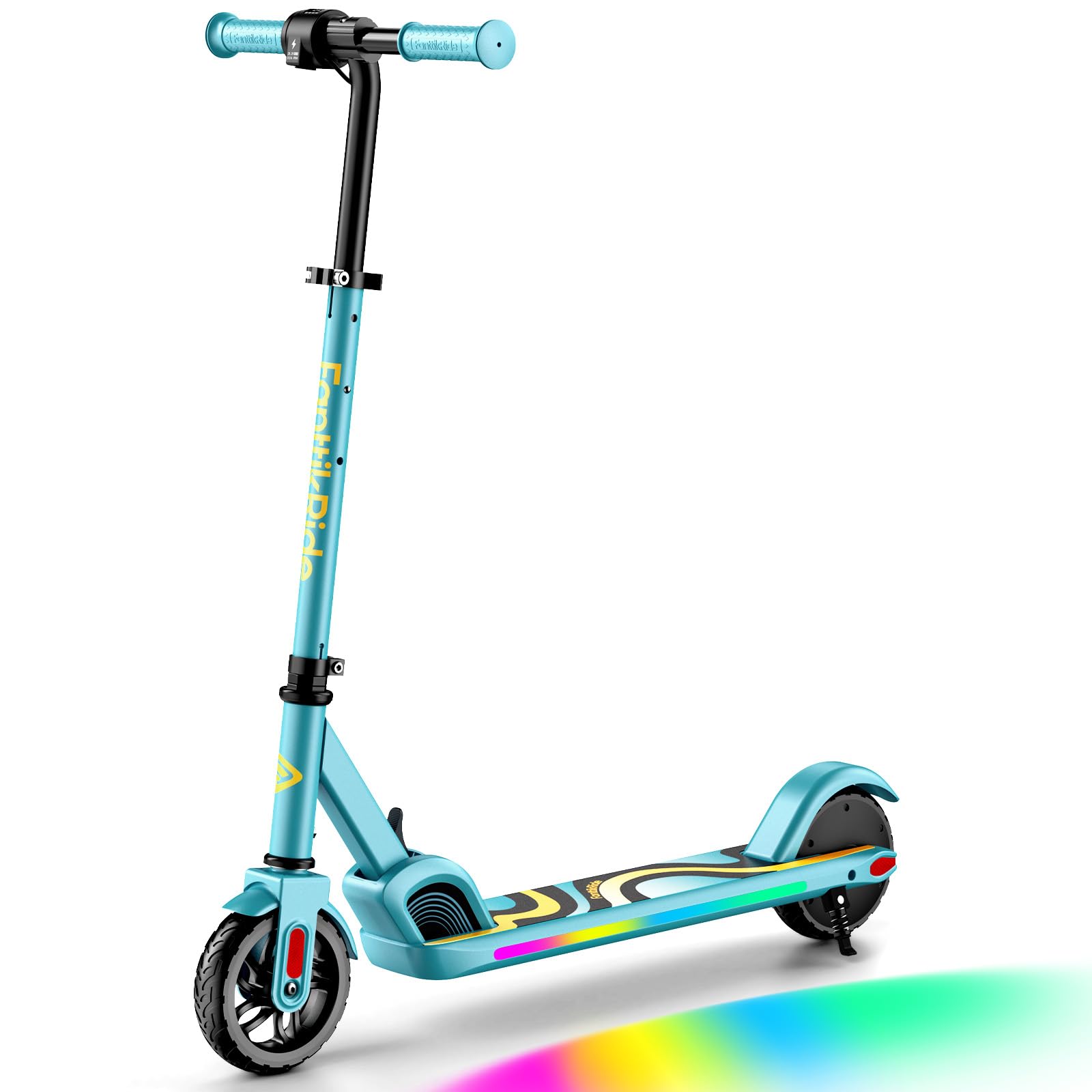 FanttikRide C9 Pro Electric Scooter for Kids 8-12, Adjustable Handlebar Height for Riders 3.9-5.2 ft, 132 lbs, Up to 40 mins, 5 Miles Range, 3 Speed Mode 5/8/10 MPH, UL2272 Certified