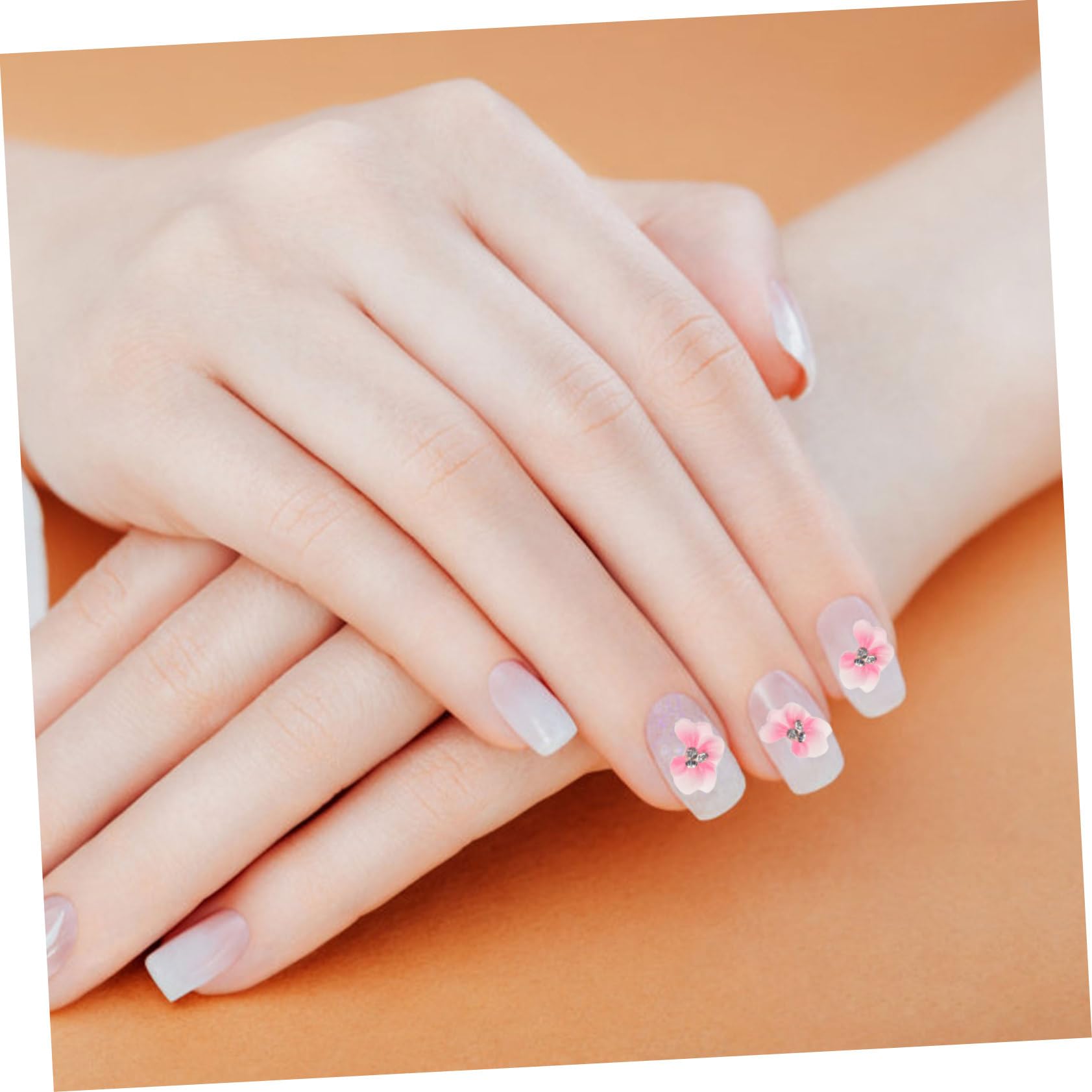 Healeved Nail Salon Accessory Manicure Stickers Adorable Flower Design Nail Decor