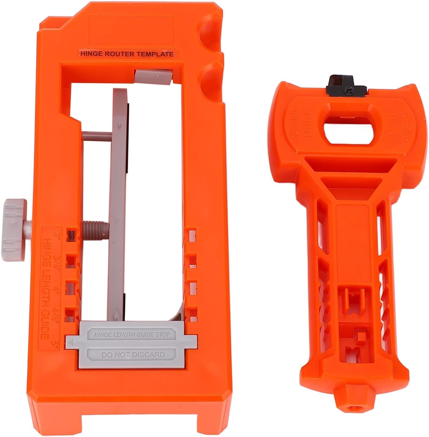 Sorandy Door Hinge Jig, Door Hinge and Latch Installation Kit, Adjustable Template with Essential Drill Bits, Ideal for 3 to 5 Inch Length and 1/4 or 5/8 Inch Thickness