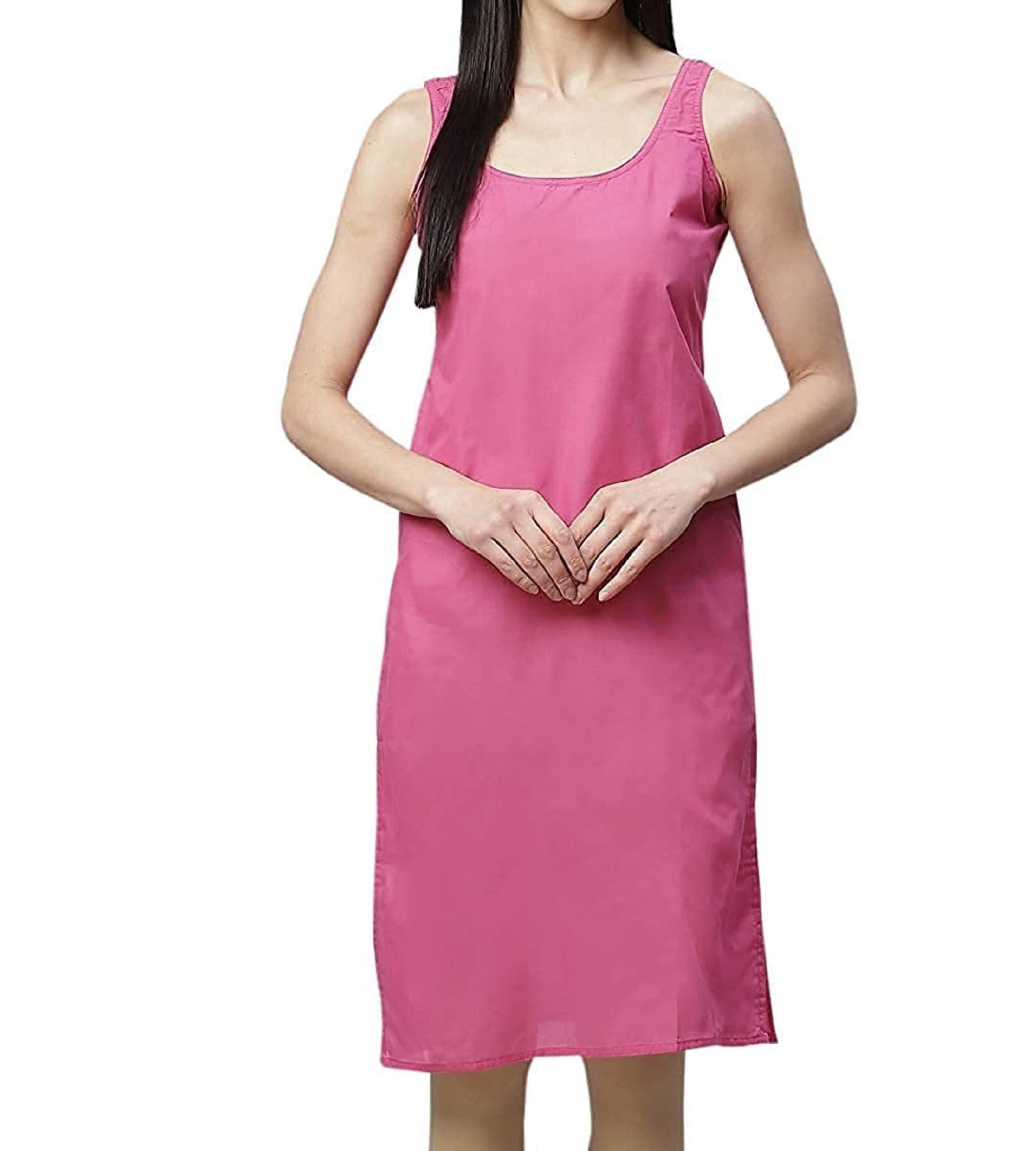Women's Cotton Long Camisole for Kurti,Suit Slips for Women, Magenta Color Women Inner Wear-picture-13