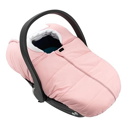 SERAPHY Funda de asiento de automóvil para bebé, funda de asiento de automóvil de invierno para bebés, toldo universal y cálido para asiento de