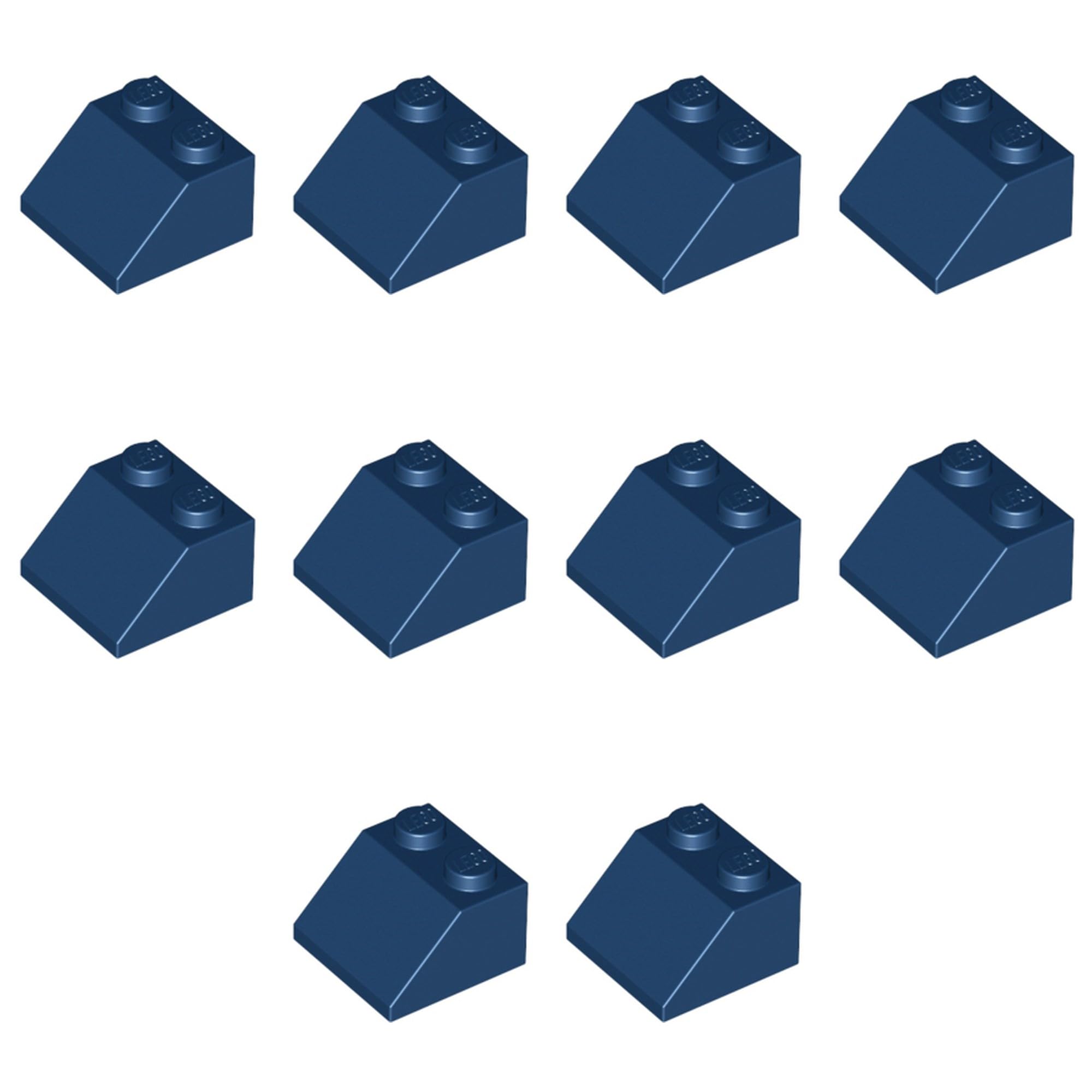 LEGO Slope 45 2 x 2, Part 3039 (Dark Blue, 10, Bricks) — image 1