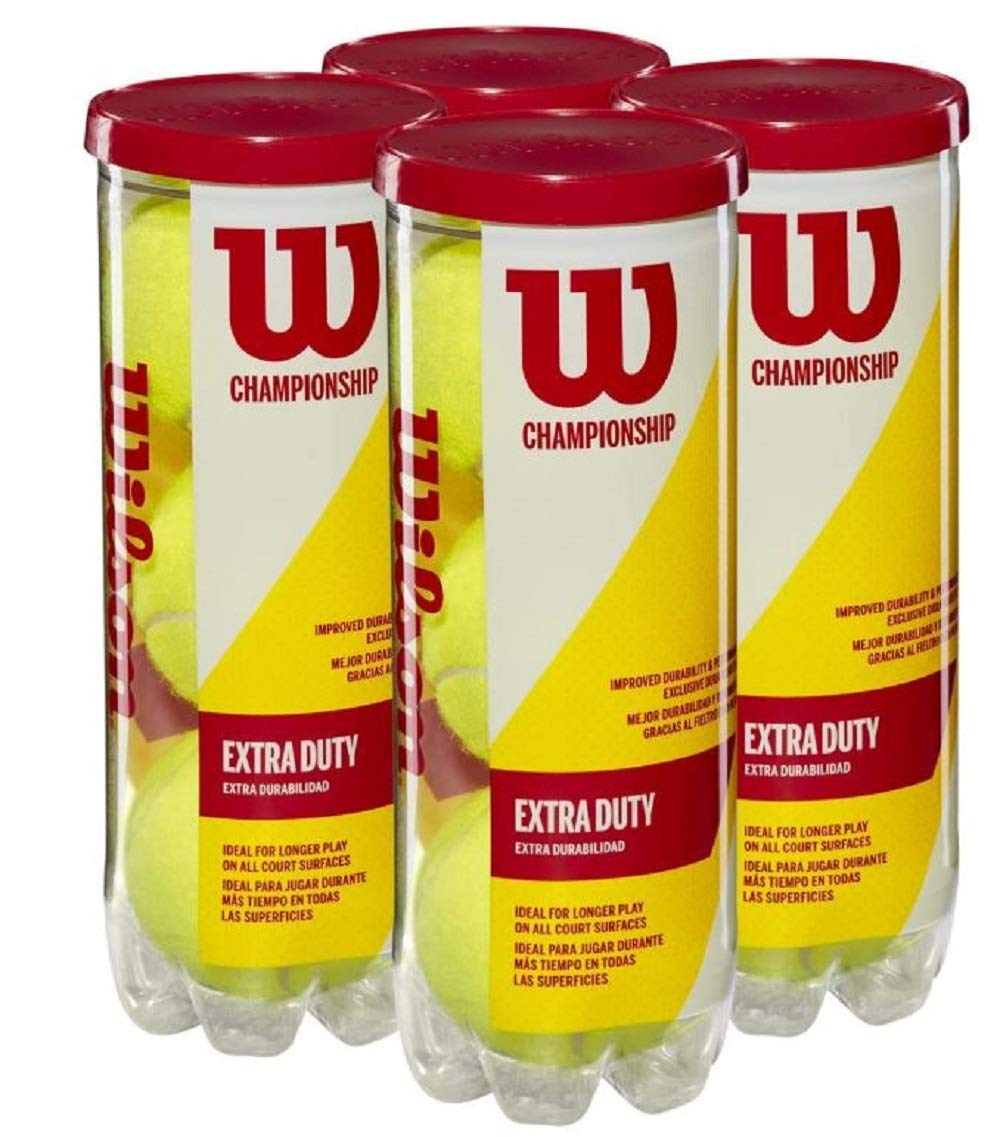 Wilson Tennisbälle, Champ Extra Duty, 3er Dose, Für alle Beläge