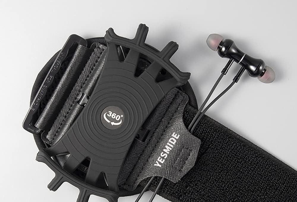 -7-inch Detachable Rotary Sports Mobile Phone Wristband Running Wrist Bag Driving Navigation Arm Bag Gym Bike