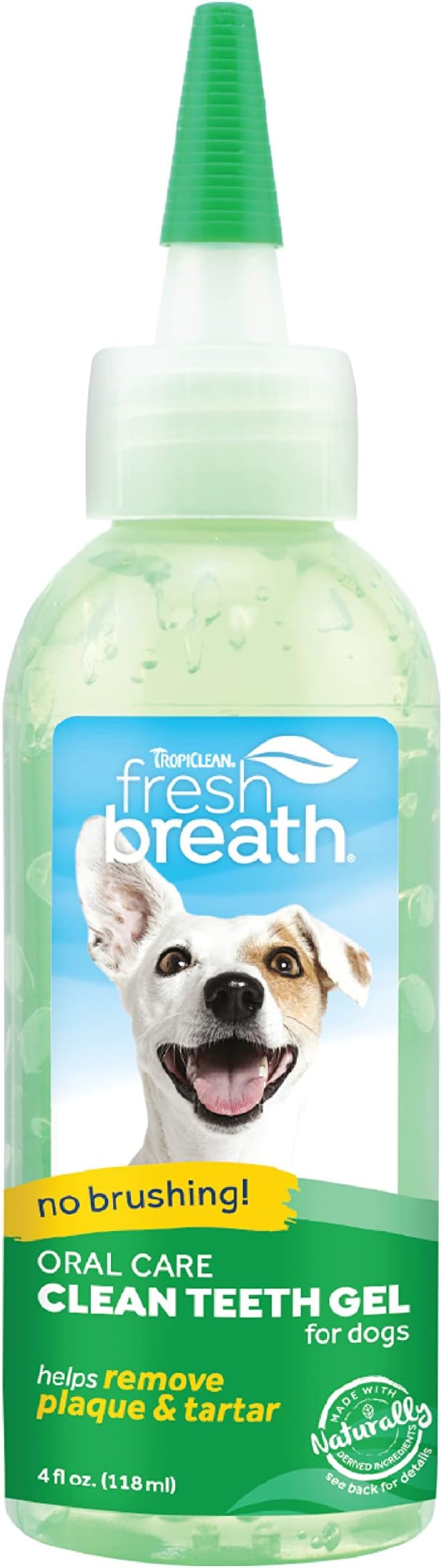 TropiClean Fresh Breath Dog Teeth Cleaning Gel No Brushing Dental