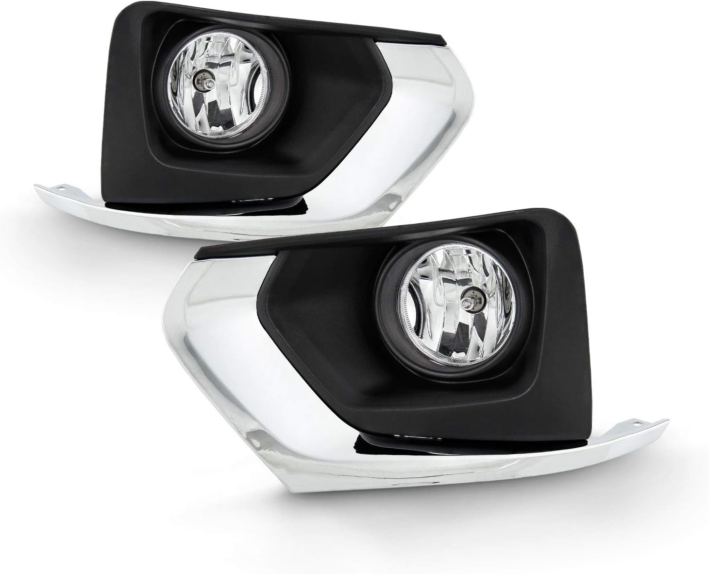 AKKON - Fits 2018 2019 2020 2021 2022 2023 Chevy Traverse Model [Halogen Type] Clear Bumper Fog Lamp Lights+Bezel Set+Harness+Switch+Relay Pair