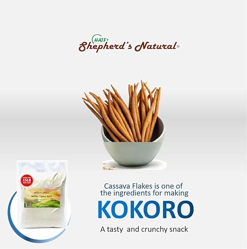 Miniatura 8 de Ijebu GarriGari Bolsa de 5 libras 80 onzas por HATF's Shepherd's Natural, 100% natural - Sin arena - Sabor auténtico - para EBA - Sin conservantes