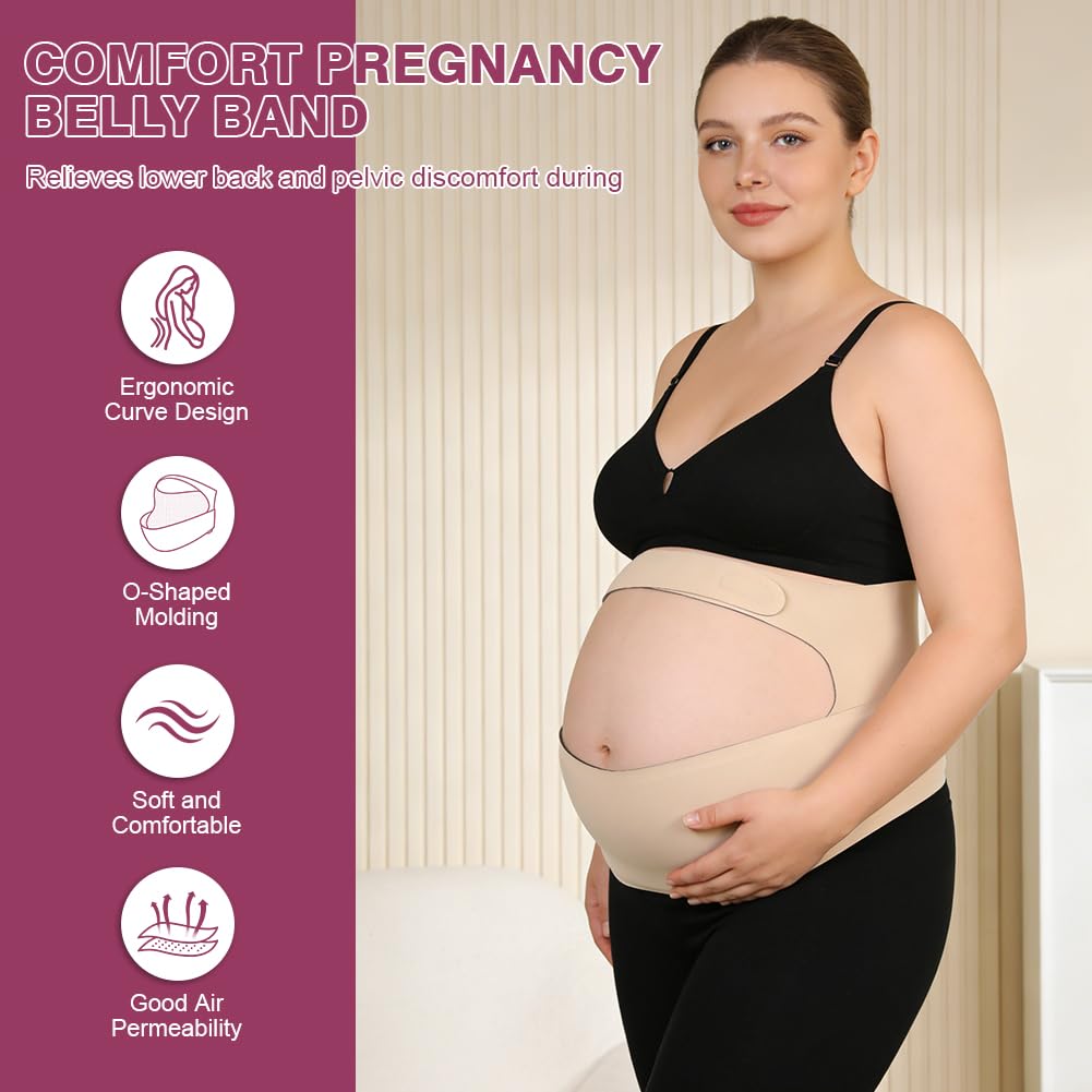 Care Ceinture de grossesse, Ceintures Abdominale Soutien Abdominal Et Dorsal, Ceinture Support Abdominale et Lombaire, Soulage les Douleurs du Dos du Bassin de la Hanche Pendant la Grossesse