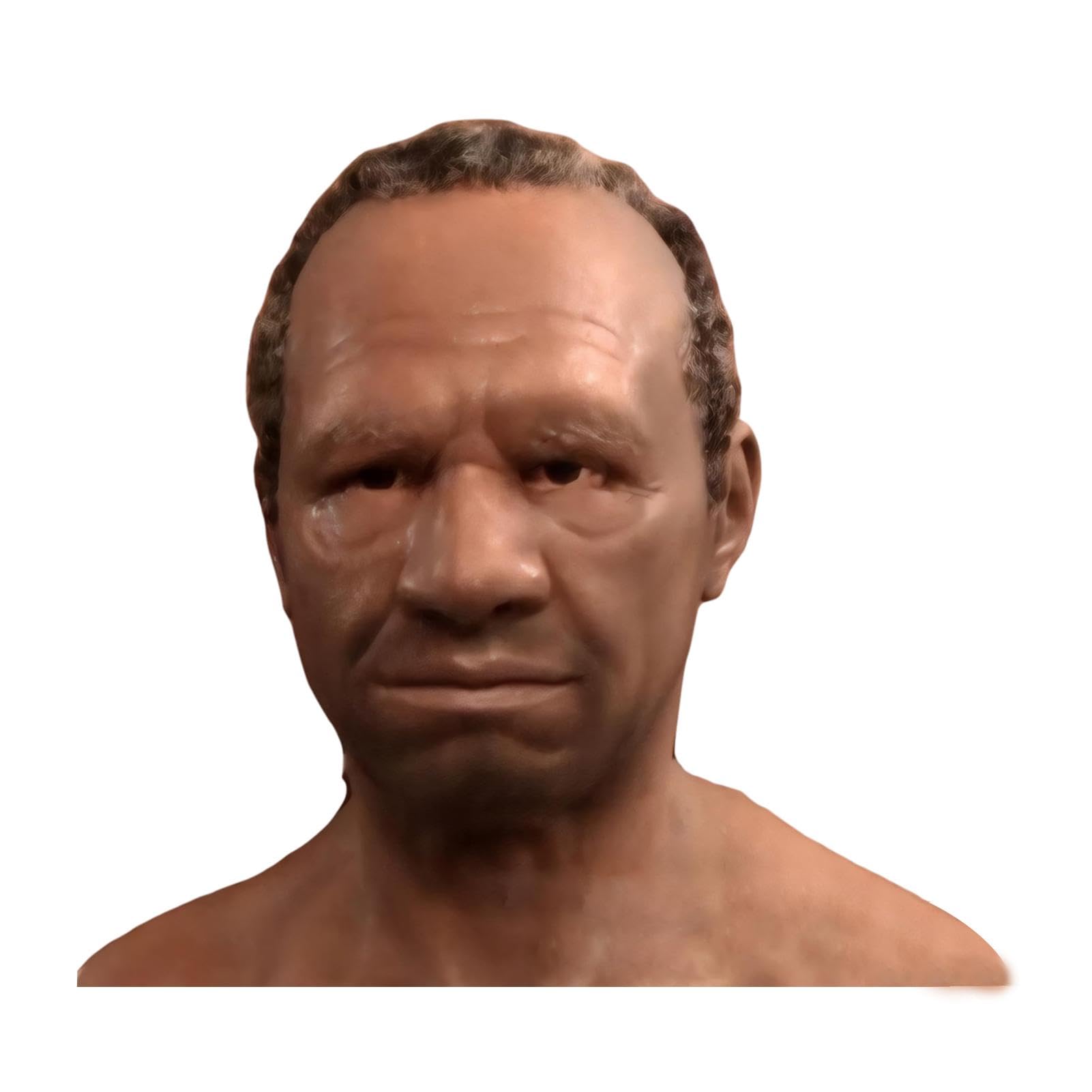 Máscara De Silicona, Máscara Completa De Látex De Halloween Los Hombres. Máscara De Cabeza Humana Arrugada Realista Cara Falsa De Cosplay De Fiesta Máscara De Ancianos Extranjeros