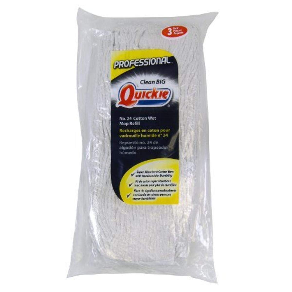 Quickie Lysol Antimicrobial Refill for Sponge Mop, 6-Pack, 12-Pack