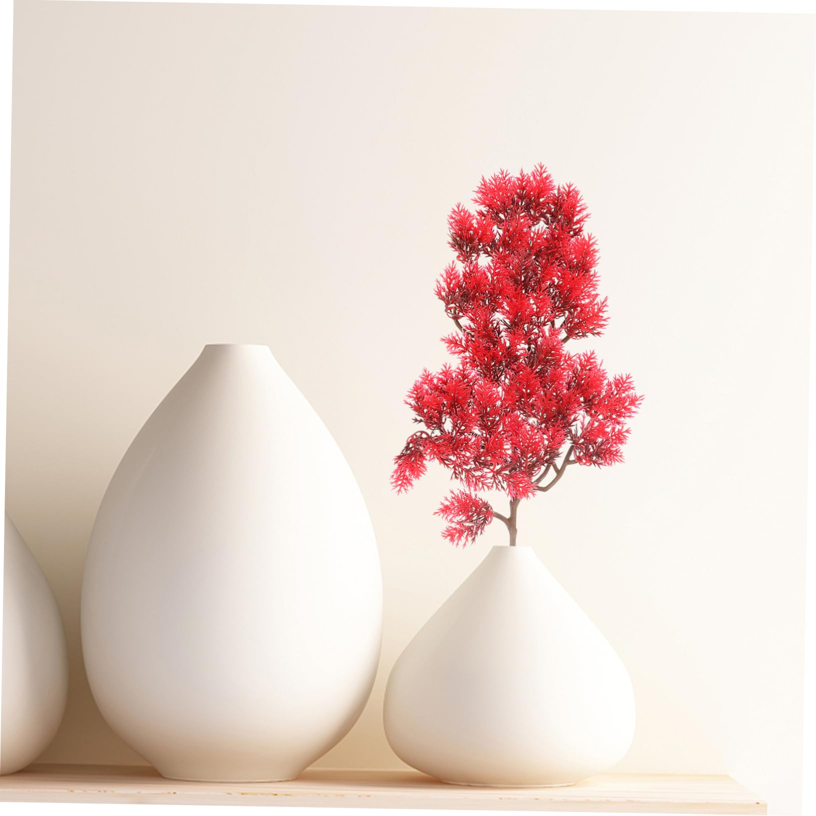 Yardenfun 5pcs Simulated Pine Leaves Home Decor Artificial Leaves Ornament Fake Pine Needles Simulated Pine Branches Xmas Leaves Ornament Plastic Pine Needles Party Prop Decorative Leaves