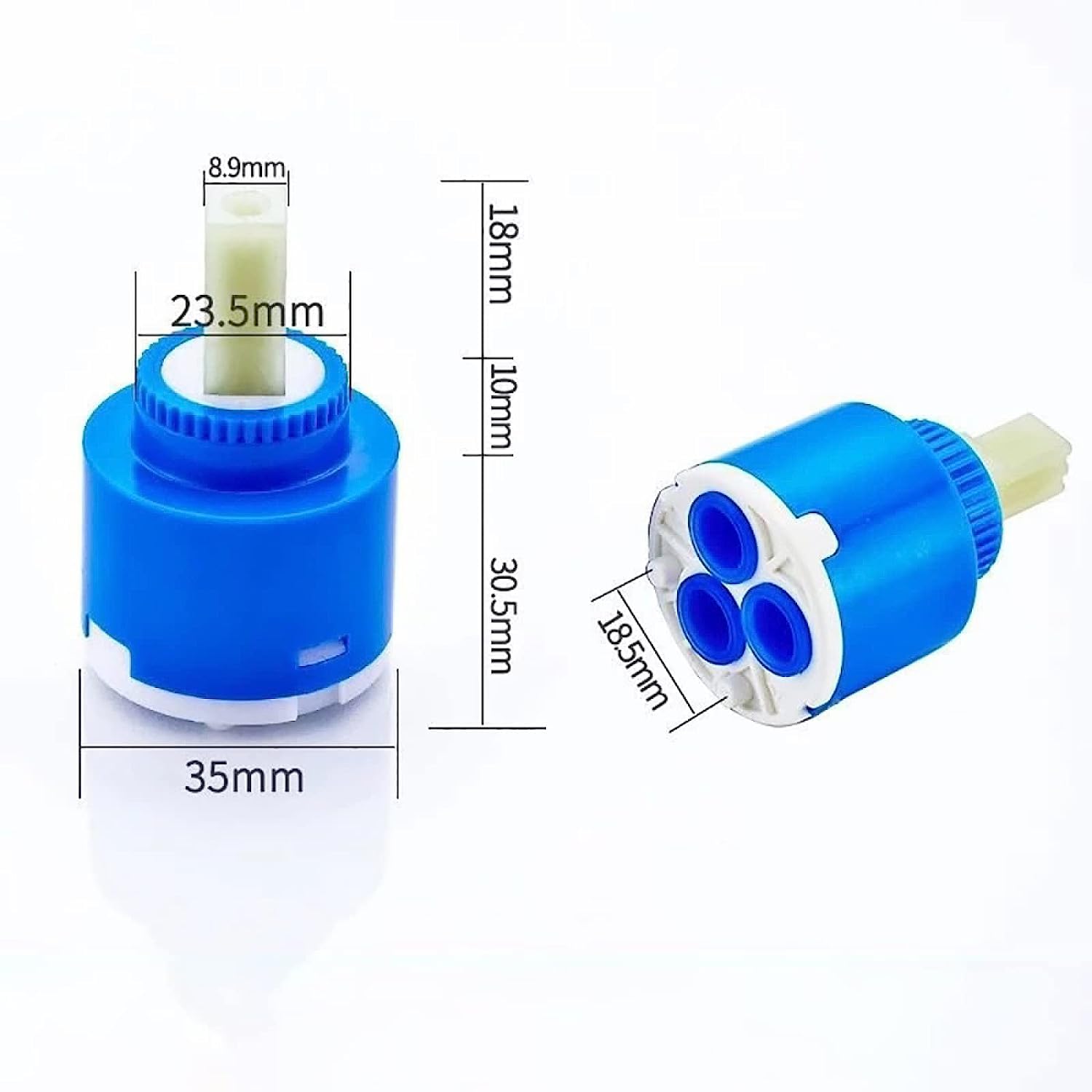 Cartucho de cerámica de 35 mm para grifo mezclador, válvula de grifo de cocina, cartucho interior, válvula de disco de cerámica duradera, mejora tu grifo de cocina, cartucho de 35 mm