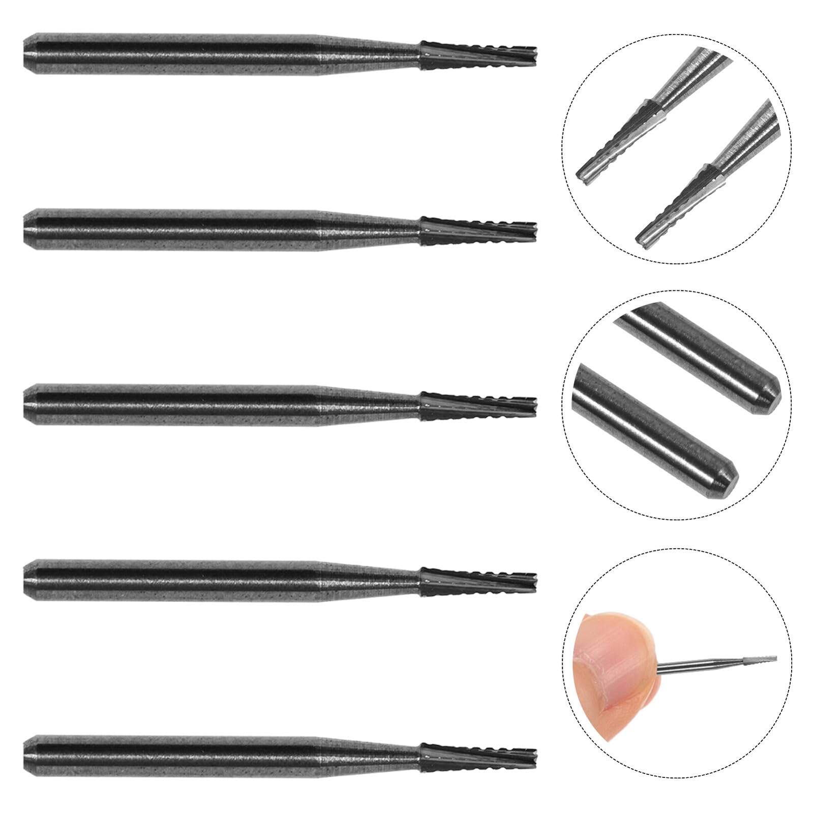Cabilock Brocas de Aleación de Acero Tungsteno Herramientas para Arreglar Daños y Grietas Vidrio Frontal del Coche Kit de 5 para Reparación de Parabrisas Automotriz
