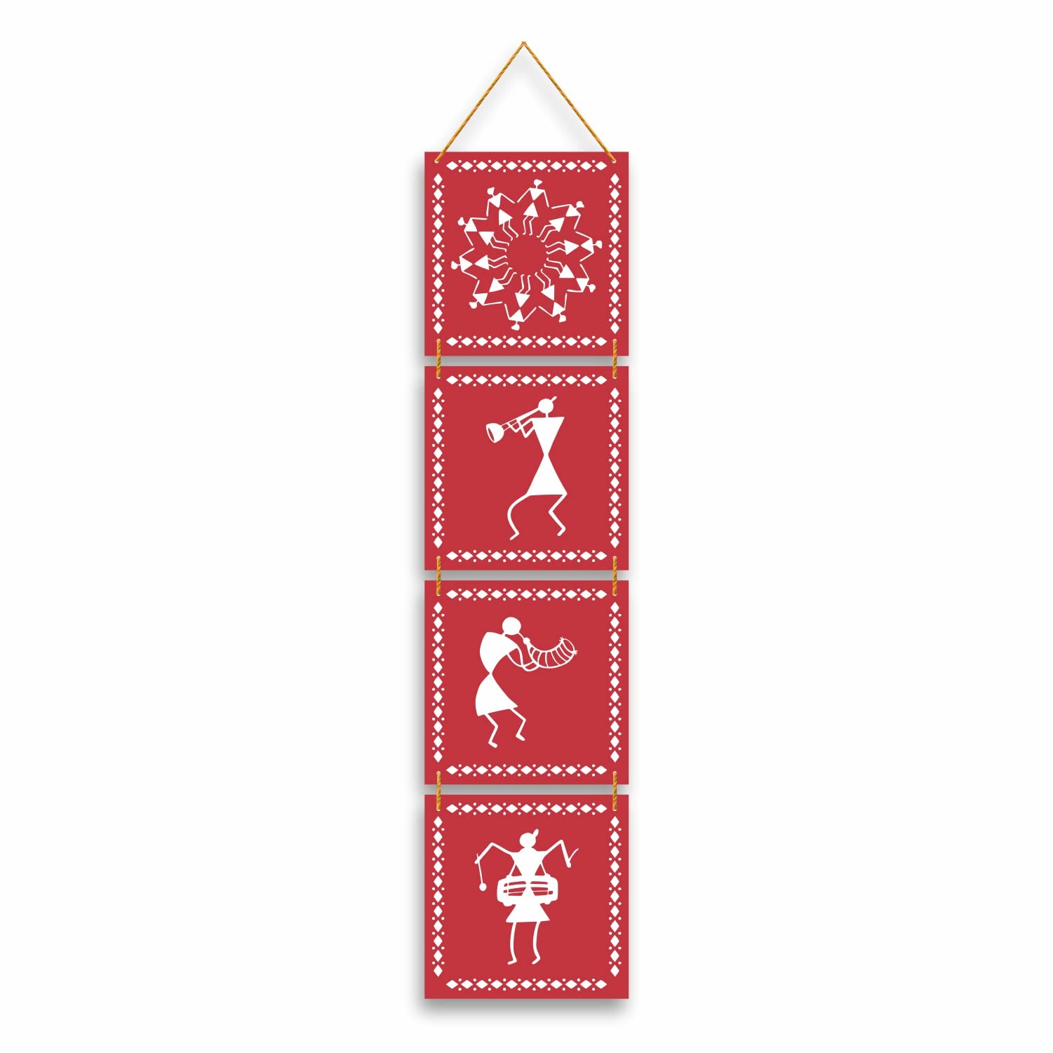 Nupur Studios “Warli Art” Cutout Wall Hanging/Traditional Wall Art/Toran Wall Decoration/Indian Latkan Wall Art/Bedroom, Living Home, Hotels, Wall Mounted Decoration