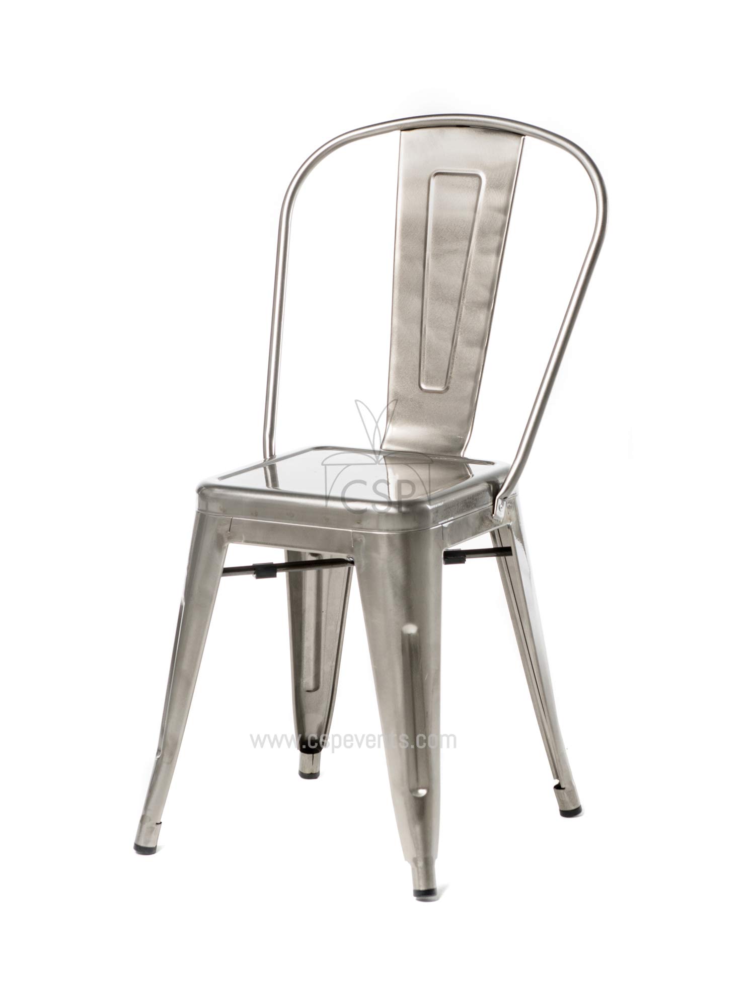 Commercial Seating Products Oscar Dining Chairs, Gun Metal