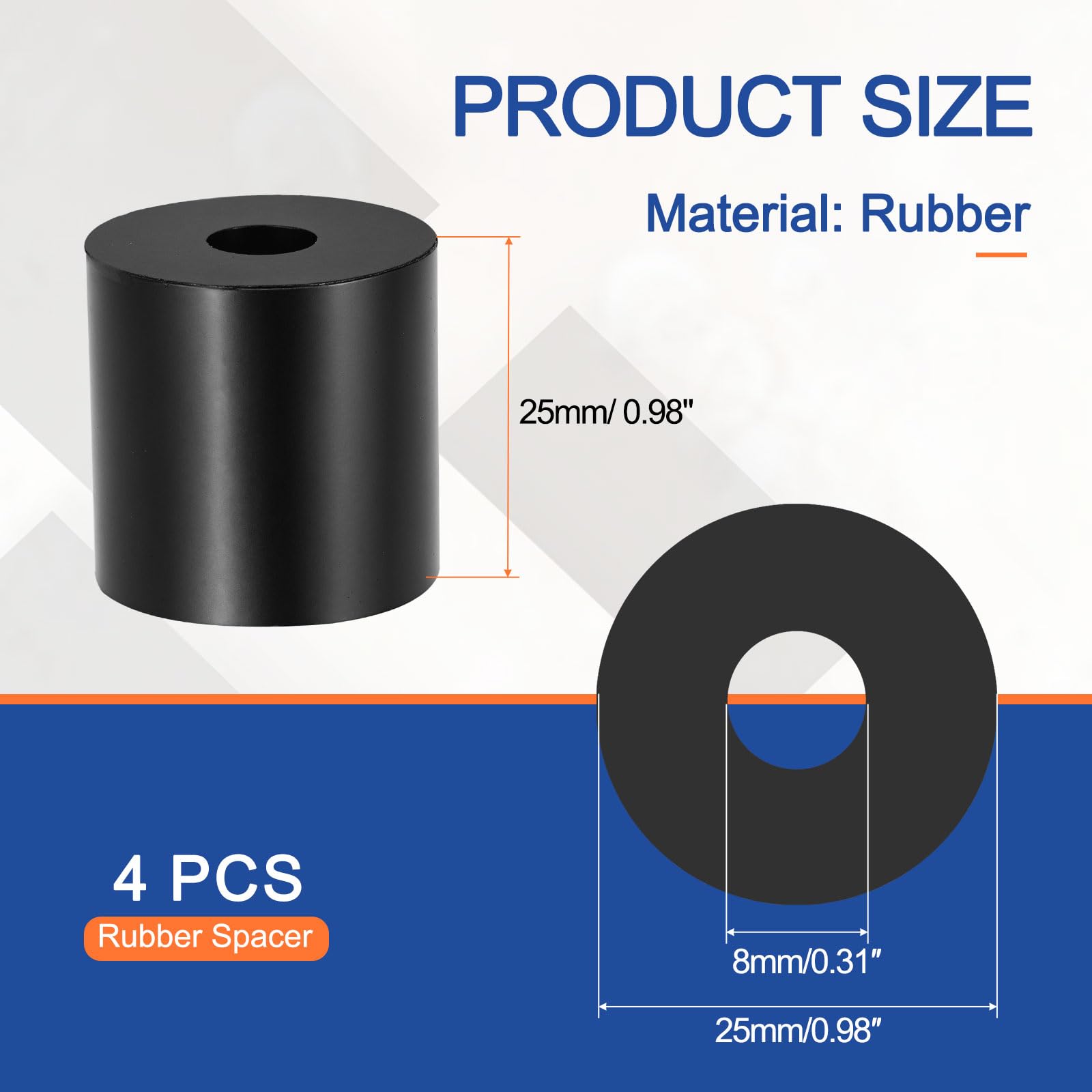 YELARXI Multi Purpose Rubber Spacer - Image 2