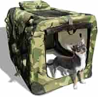 PET GEAR　フォールディングペットクレイト M　ベージュ Amazon | 【 ペットケージ 】 折りたたみ ソフトケージ M