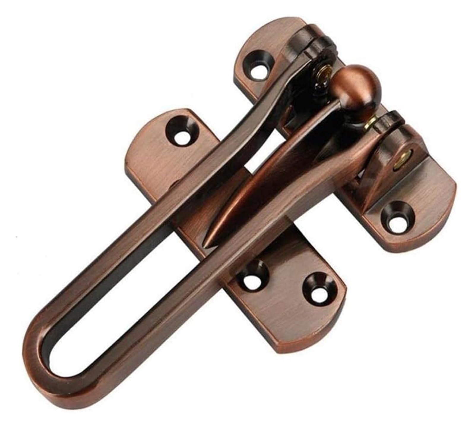 WDWDW Window Handles Door Bar Restrictor,Lock Bolt,2Pcs Household Security Guard Zinc Alloy Hasp Latch Chain Home