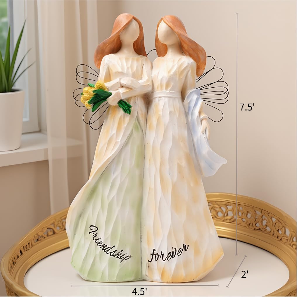 Best Friend Birthday Gifts for Women- Sister Figurines for Birthday Party Decorations,Sister Gifts from Sister and Bestie Gifts