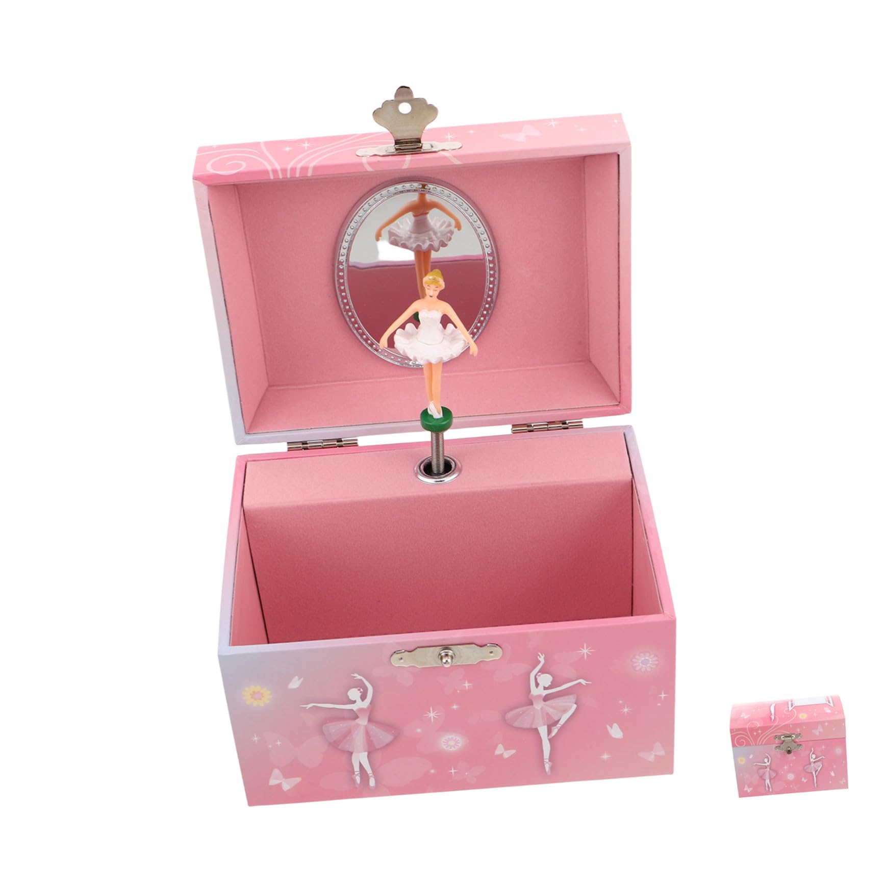 Ciieeo Caja de Musica de Ballet Joyero Musical con Bailarina Organizador de Joyas para Niña Obsequio de Cumpleaños Color