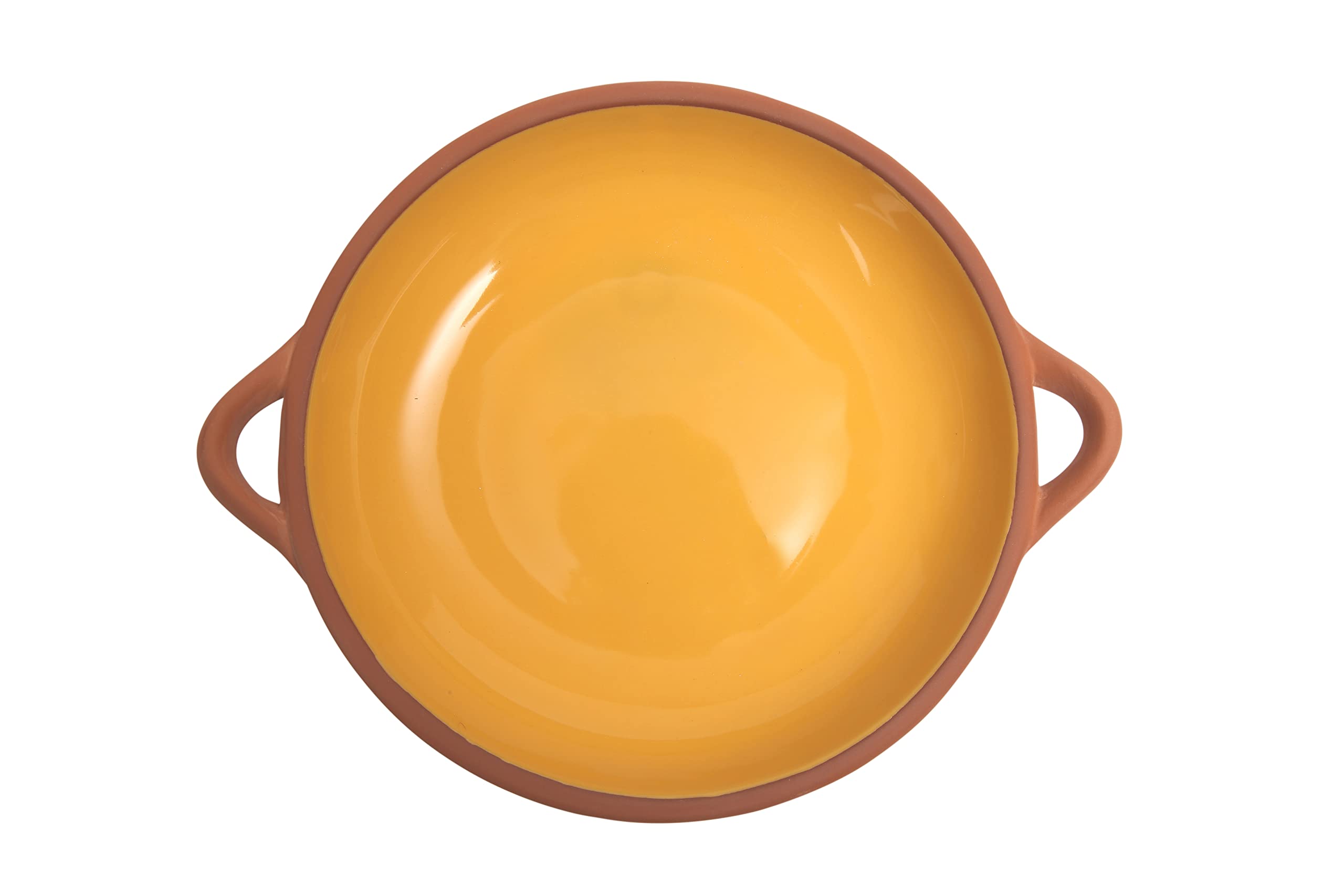 Dexam Sintra Large Glazed Terracotta Tapas Dish - Ochre