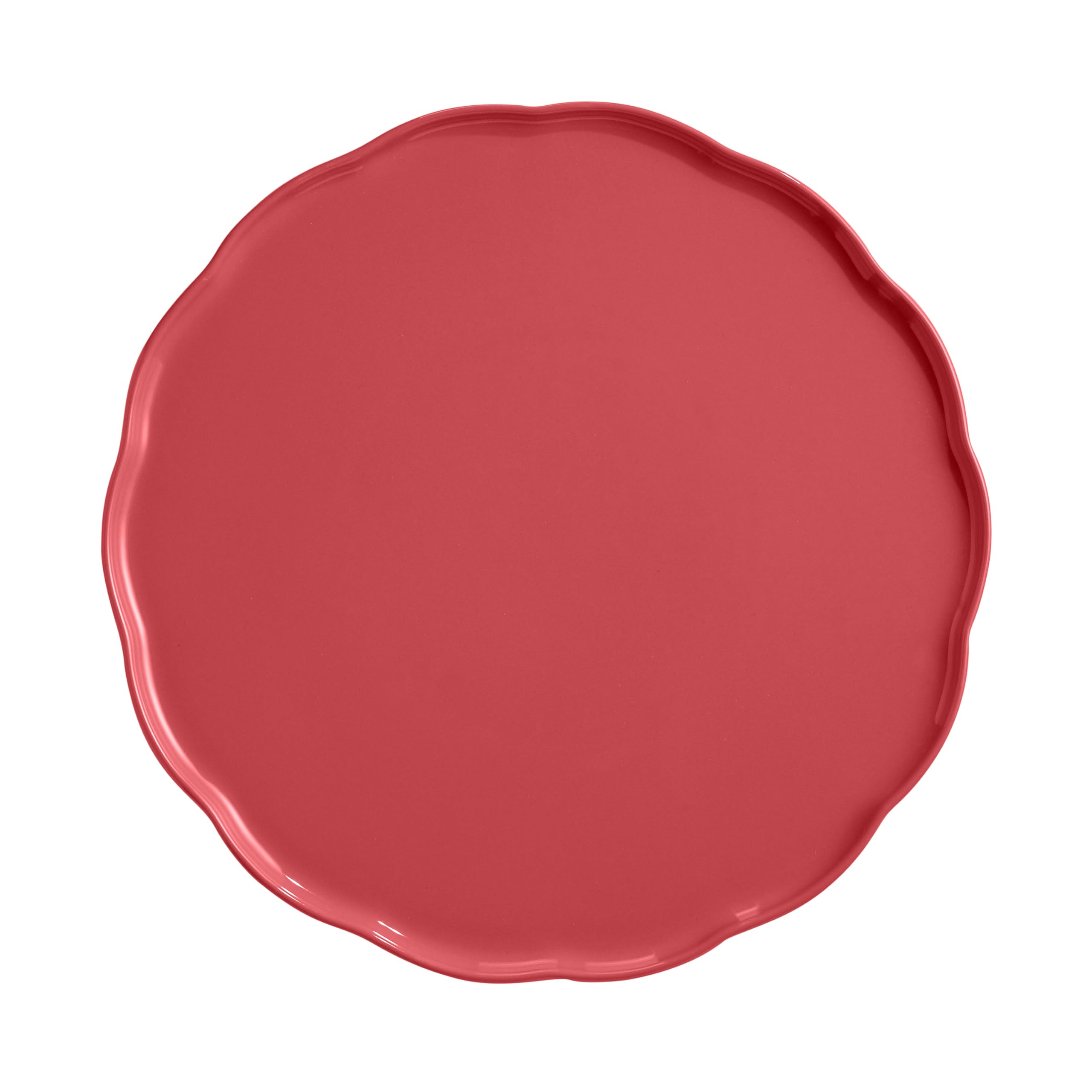Emile Henry Assiette de Service Ronde Madeleine – Céramique Haute Résistance – Présentation Élégante du Four à la Table – Coloris Rose Candy – Fabriqué en France