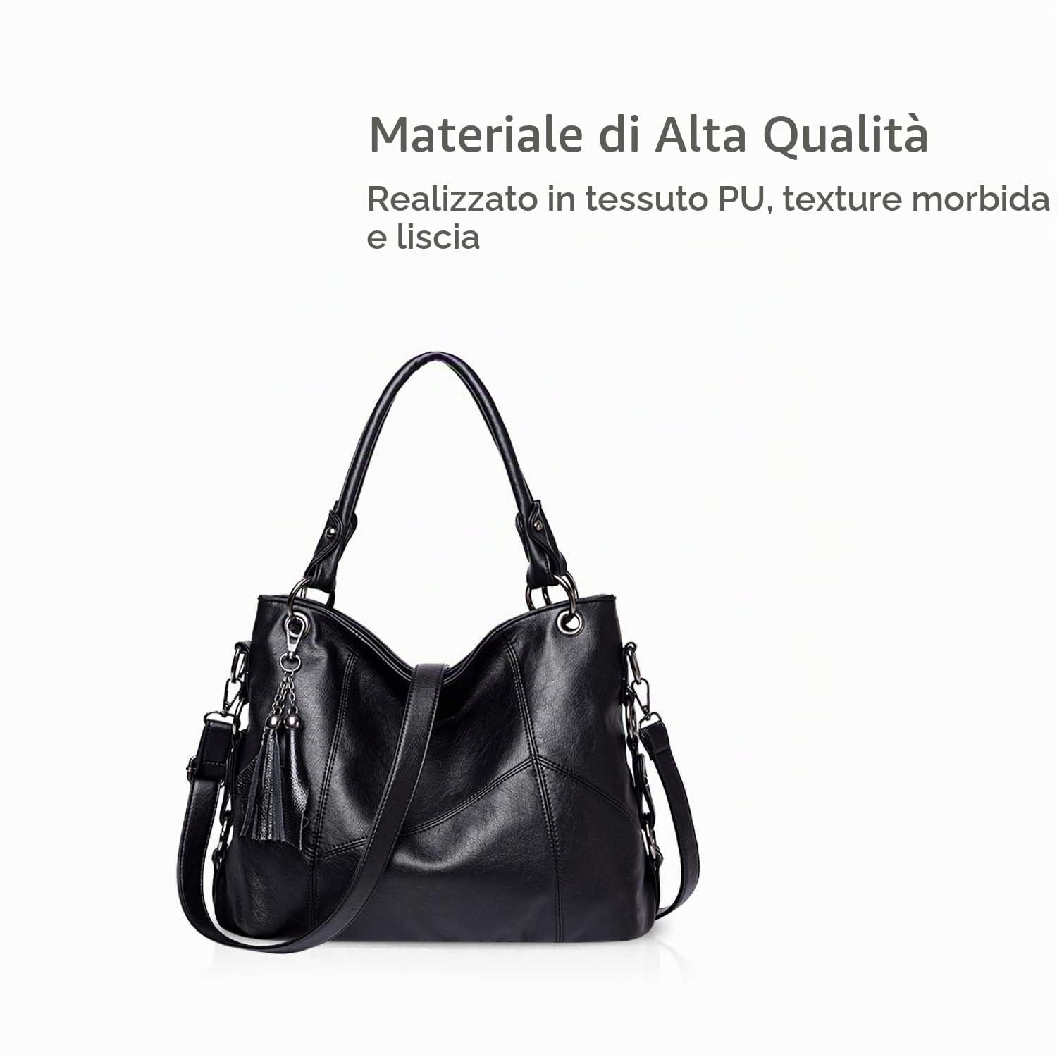 NICOLE & DORIS Fashion Woman Shoulder Bag Ladies Tote Shopper Bags Large Handabg Soft PU Leather Crossbody Bag