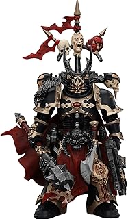 JOYTOY Warhammer 40k Chaos Space Marines, Chaos Space Marines Black Legion Chosen Champion with Bolter and Power Maul 1/18 Action Figure, Dedicated to You Who Love Collecting
