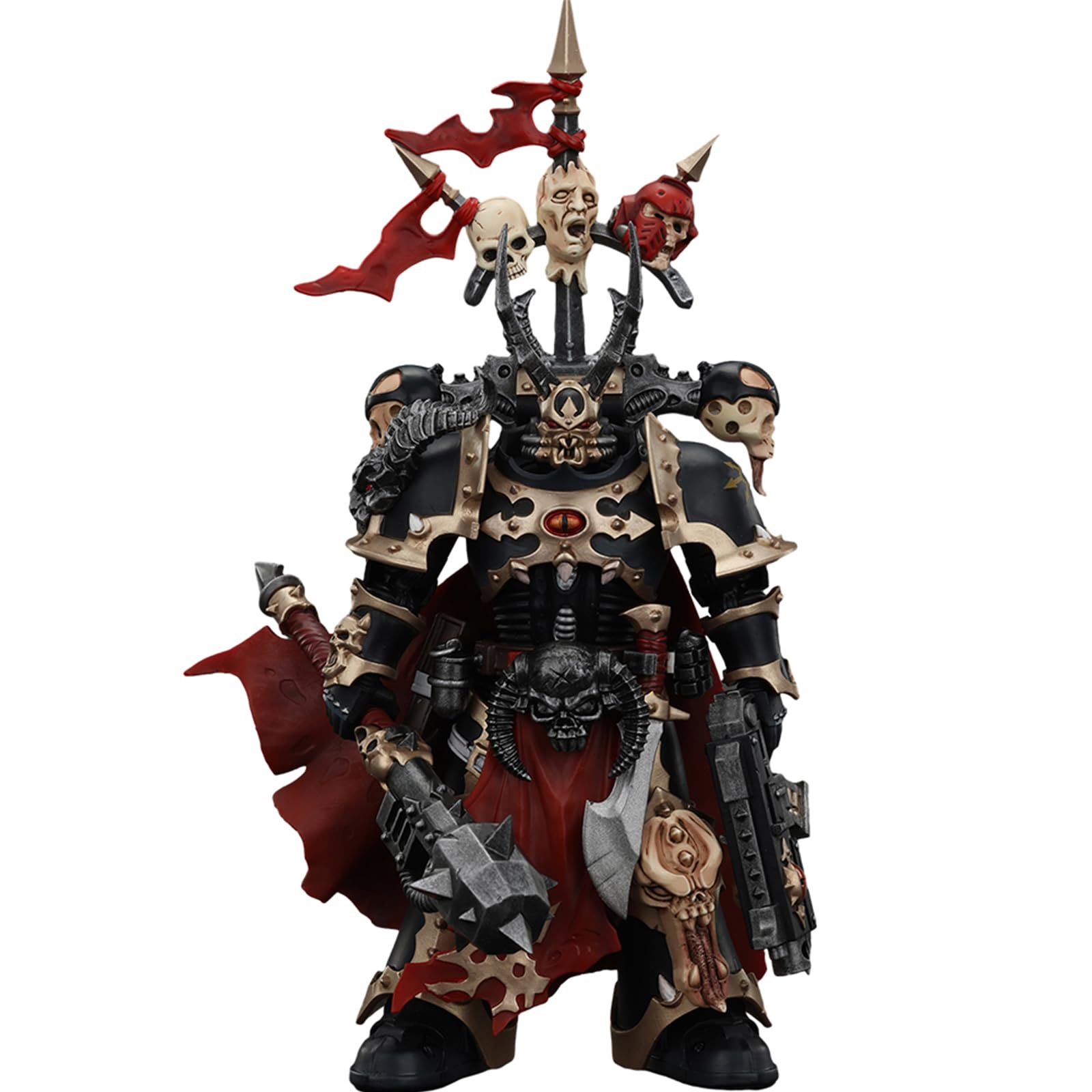 JOYTOY Warhammer 40k Chaos Space Marines, Chaos Space Marines Black Legion Chosen Champion with bolter and power maul 1/18 Action Figure, Dedicated To You Who Love Collecting — image 1