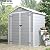 Patiowell 6 x 4 FT Resin Outdoor Storage Shed with Floor, Plastic Outside Sheds with Window, Garden Tool Shed with Lockable Door for Patio Storage, Backyard, Light Gray