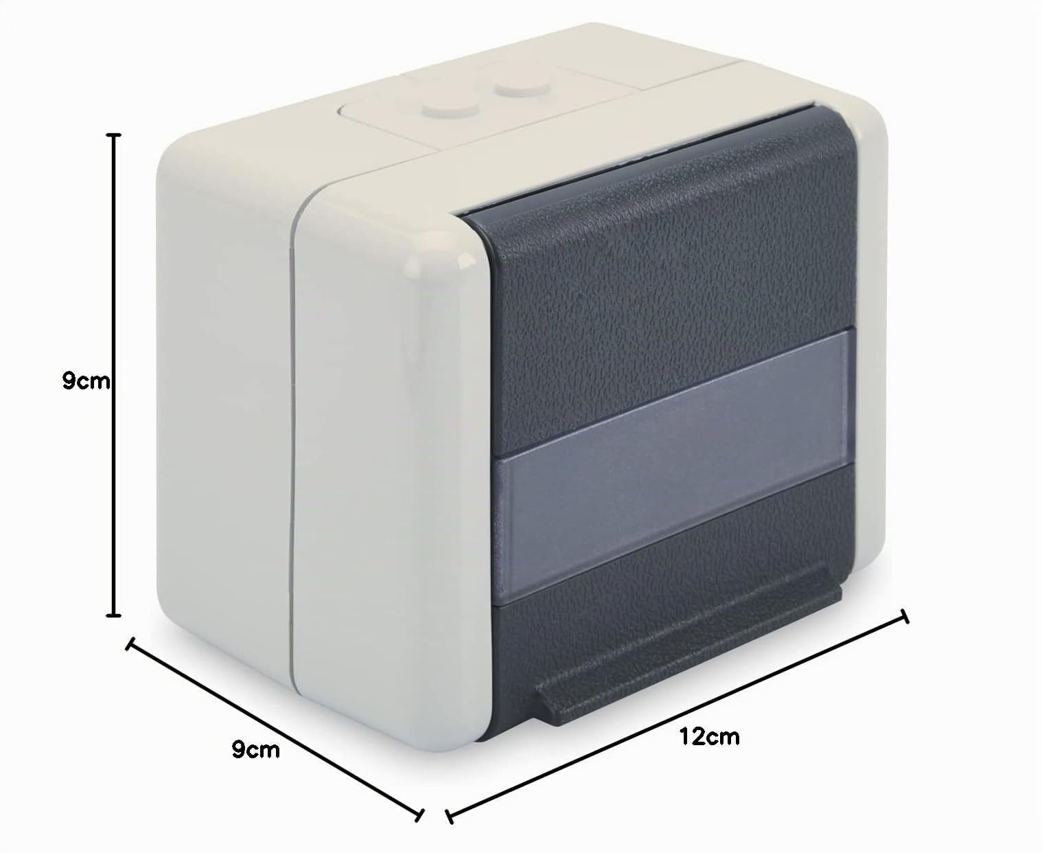 DIGITUS Toma de conexión de datos - toma de red exterior - sin soporte keystone - tapa abatible - IP44 - montaje en superficie