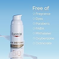 Vista 7 de Eucerin Sun Age Defense SPF 50 Face Sunscreen Lotion with Hyaluronic Acid, Hypoallergenic, Non-Comedogenic Sunscreen SPF 50 Free of Fragrance