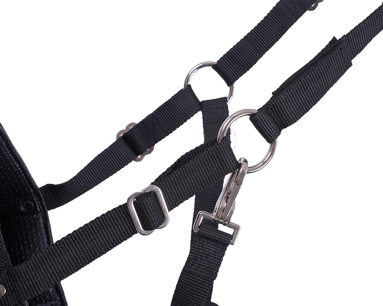 NETPROSHOP Fressbremse Beweidungsmaske mit Nasenlöchern Shetty Pony Cob Full XL, Größe: Cob, Farbe: Schwarz