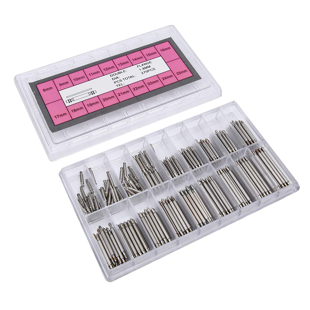 Kit Fibbia In PE E Passanti In Gomma Per Cinturino Orologio – Larghezza 19 Mm, Con Attrezzo Rimozione Barra A Molla - 3