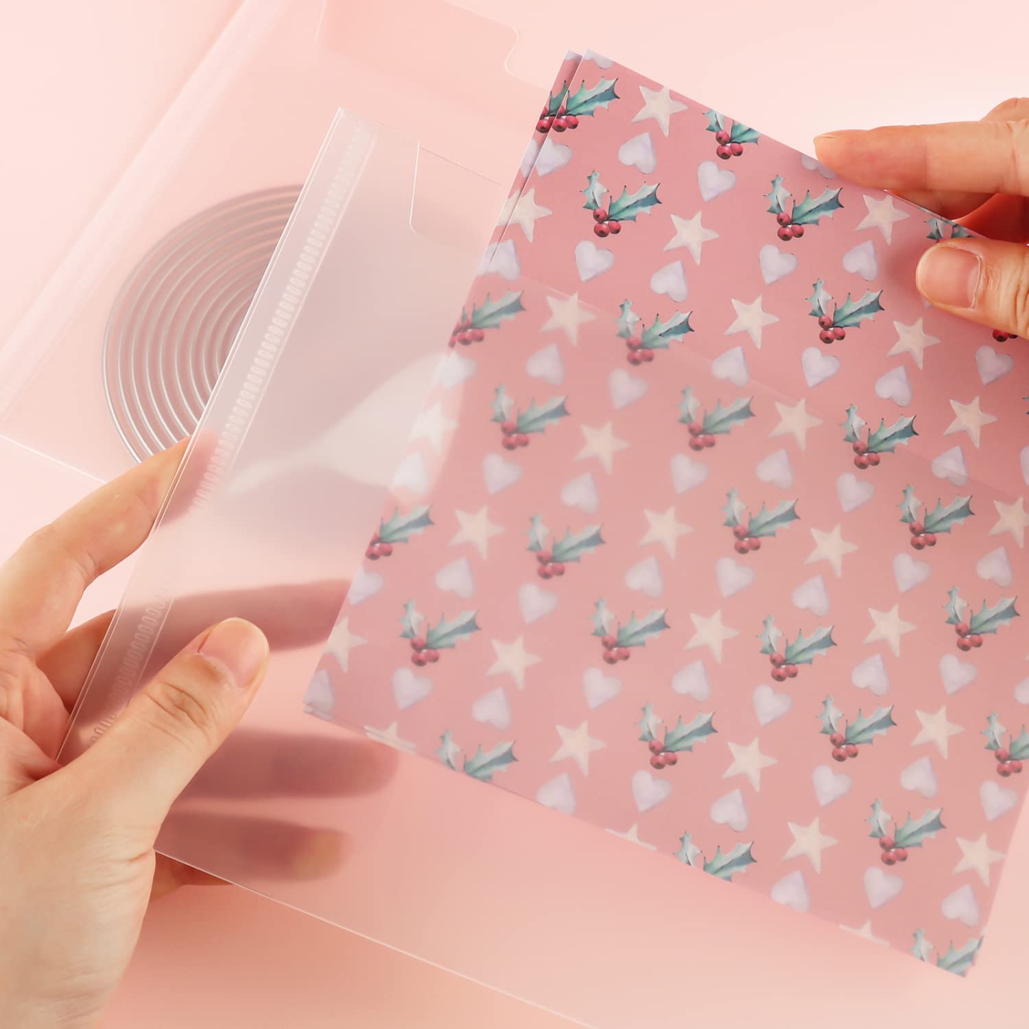 Rangement Pour Matériel De Scrapbooking YOAVIP Lot De 40 Pochettes De Rangement En Plastique Transparent 12,7 X We R Memory Keepers