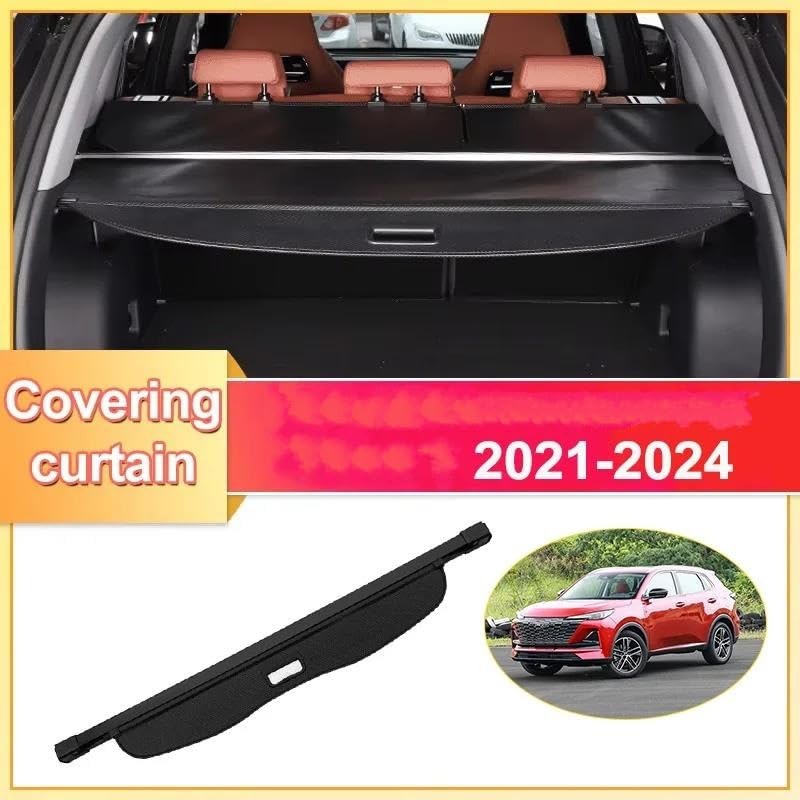Cubierta de carga Changan CS55 Plus II 2021-2024: cortina de maletero trasera resistente 3