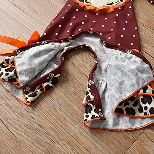 Infant Toddler Baby Girl Thanksgiving Outfits Long Sleeve Jumpsuit Turkey Romper One Piece Bodysuit Leopard Bodysuit4