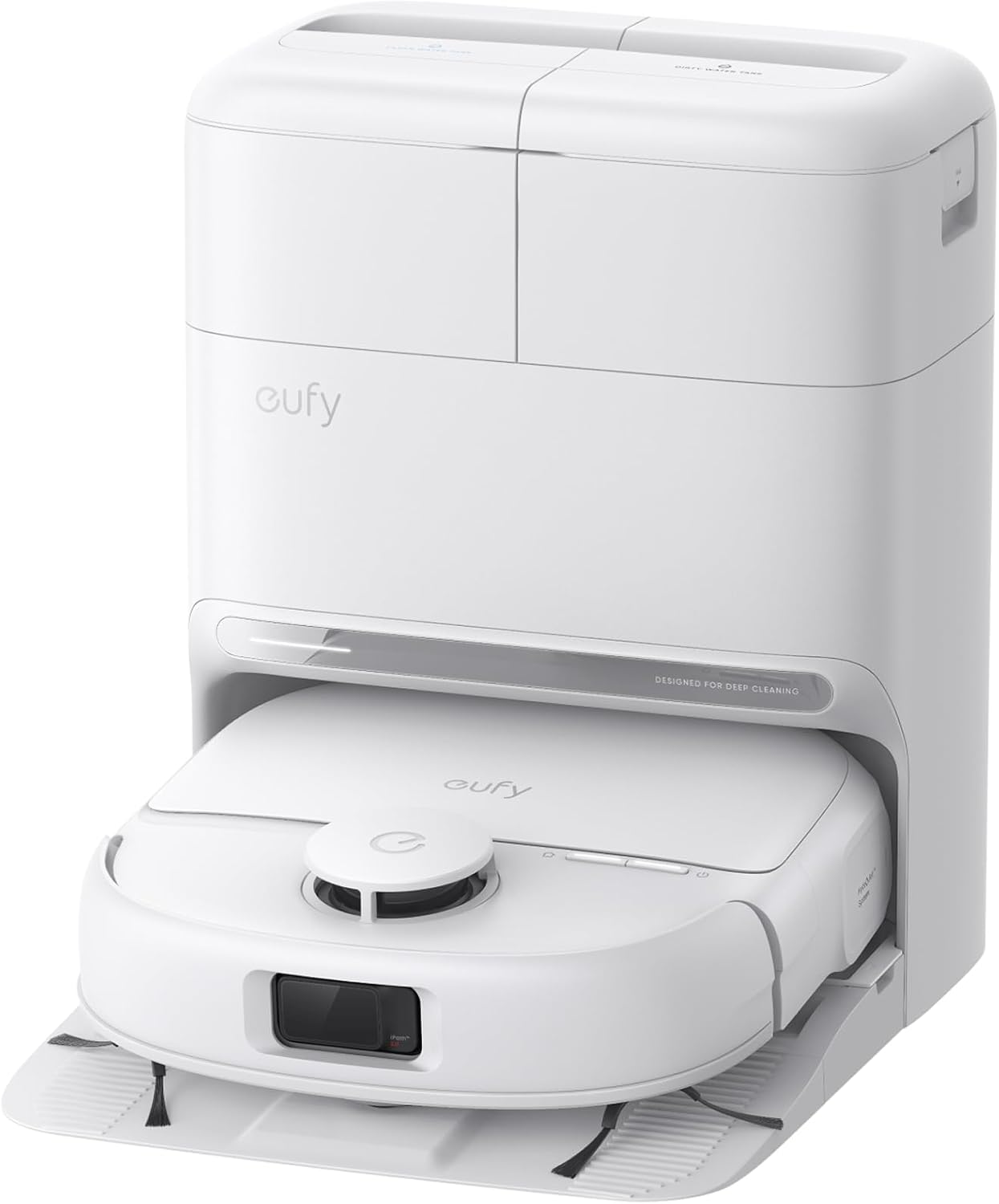 Anker Eufy (ユーフィ) Robot Vacuum Omni C28 (ロボット掃除機) 【26年4月最新/ローラーモップ/全自動クリーニングステーション/自動ゴミ収集/モップ洗浄・乾燥/15000Pa 吸引力/モップリフト/水拭き/マッピング/障害物回避/毛がらみ除去/アプリ操作】ホワイト