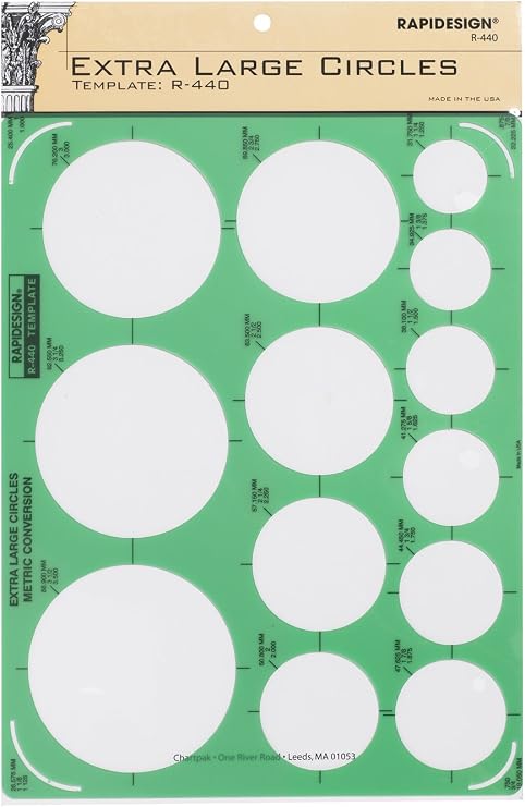 Templates Giant Metric Circles General Purpose Drafting Templates ...