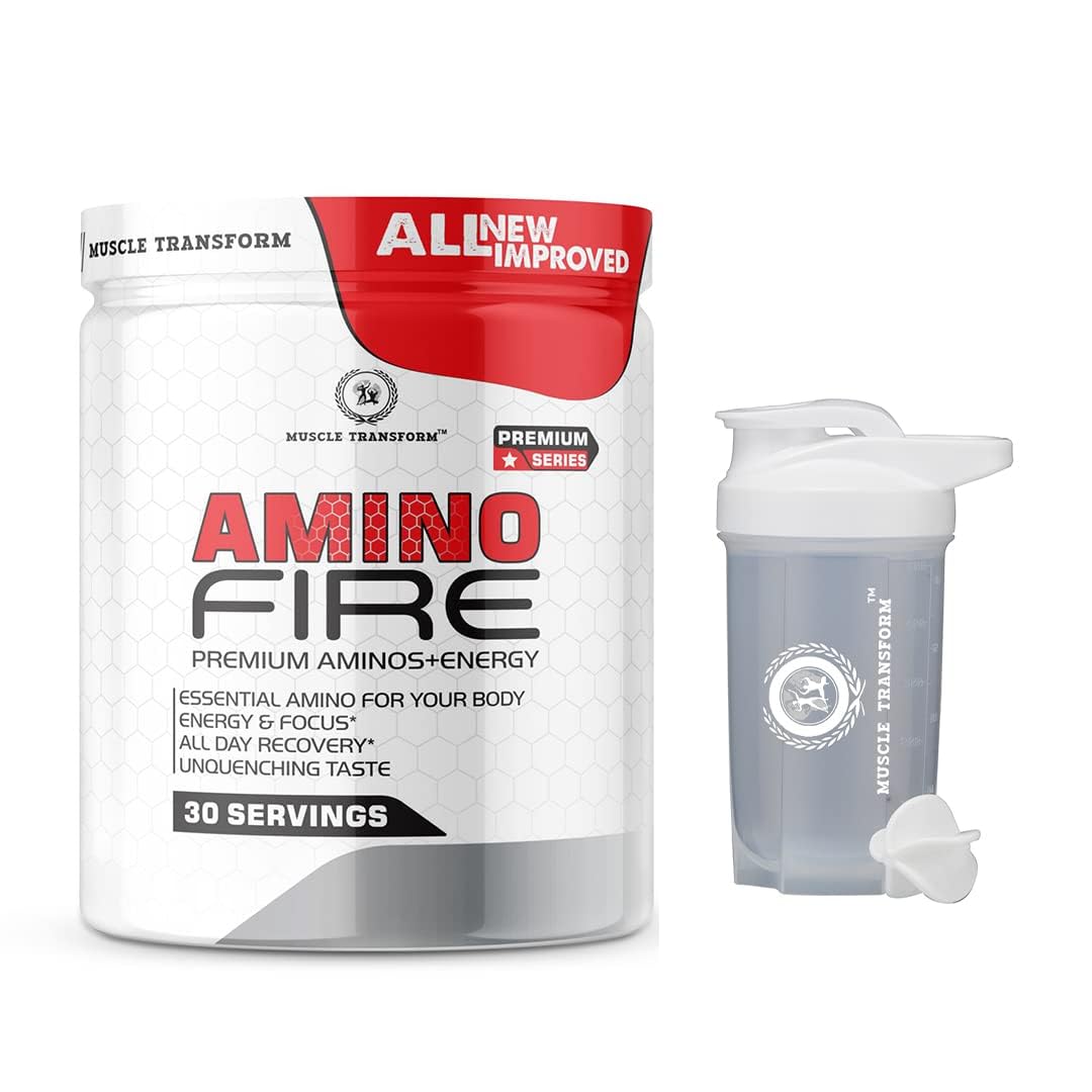 Instantized BCAA Power Punch 2:1:1 Workout Energy Drink | Pre/Post Workout Supplement | Recovery | Muscle Protein Synthesis, BCAA with L-Glutamine [30 Serv, Orange] Free Gym Shaker-picture-25