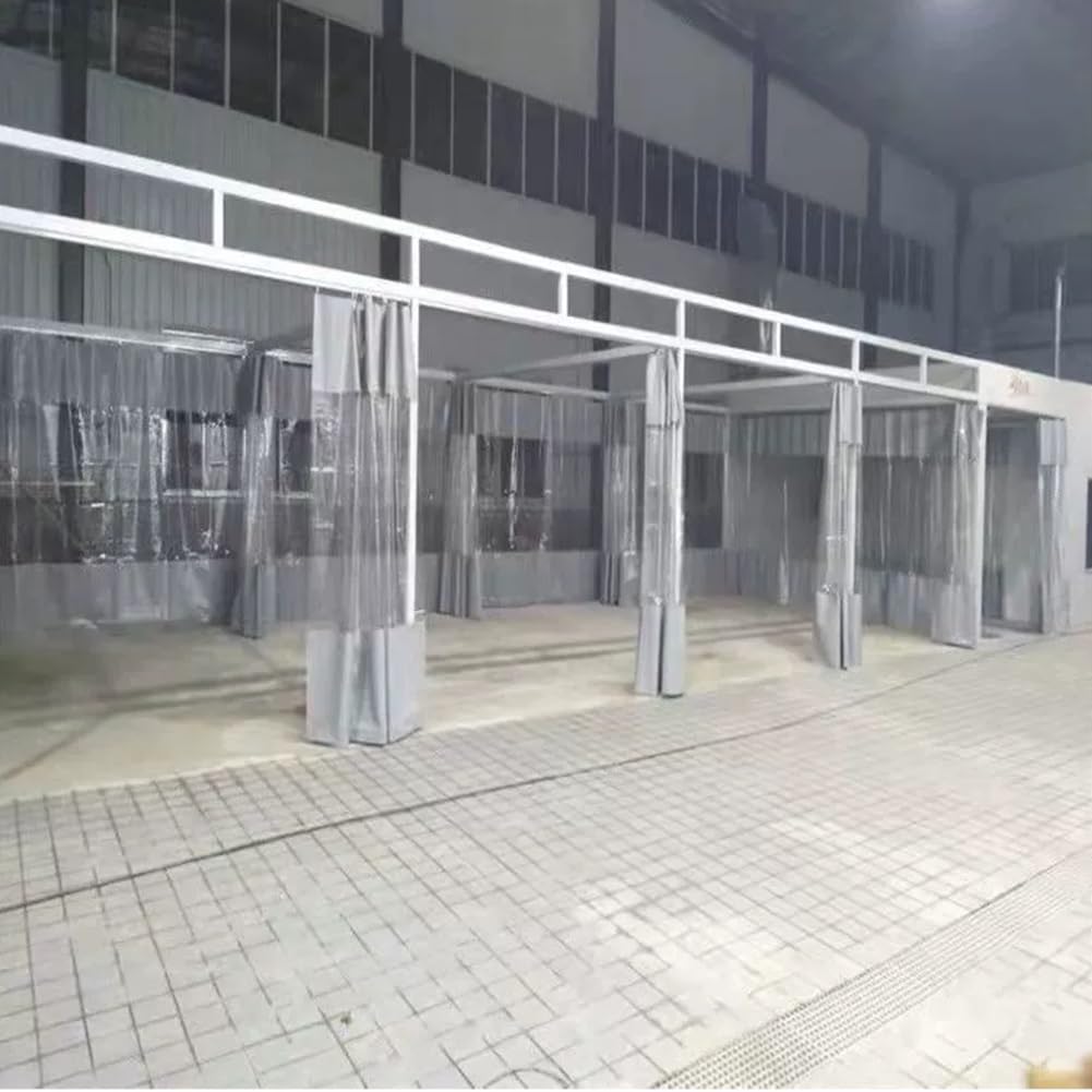 Rideaux de séparation de garage， Rideaux de séparation de bâche extérieure imperméables, rideaux de séparation de garage, séparateur industriel for zones de travail de garage, for auvents de