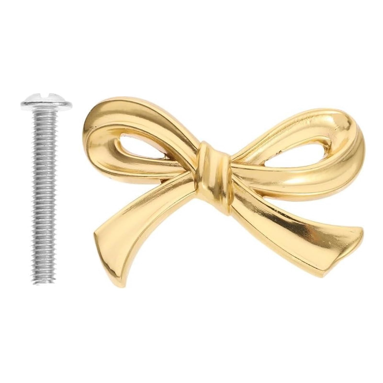 Upgrades Gold Bows Dresser Knobs Elegant Metal Handles Decorative Cupboard Handles Kitchen Drawer Pull for Home Cabinetry Home Hardware